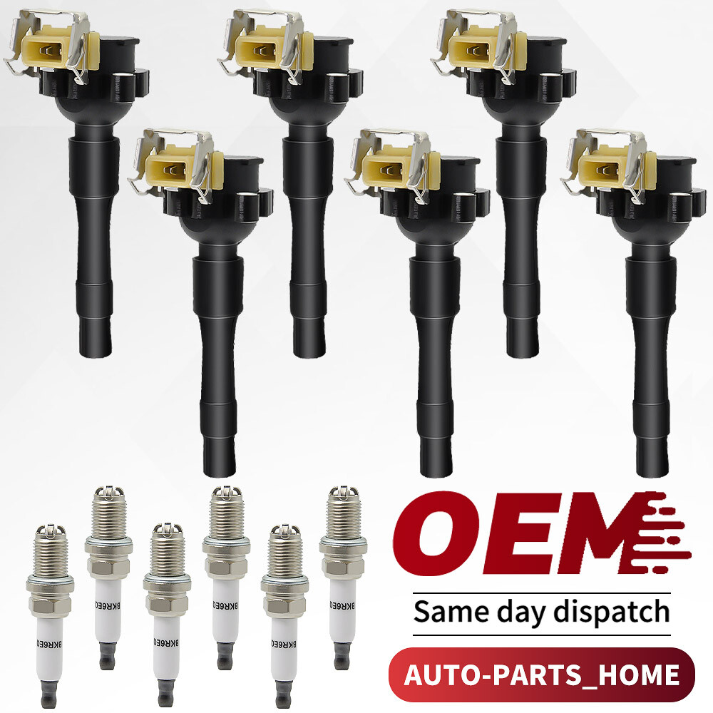 New 6 Ignition Coil & 6 Spark Plug for BMW 323i 325i 328i 528i M3 X5 UF354 UF354