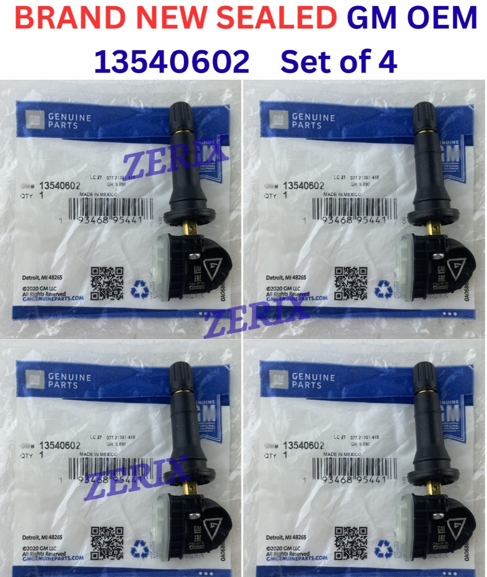 Set of Four 4 13540602 Tire Pressure Sensors TPMS 433MHz XL8 13598773*