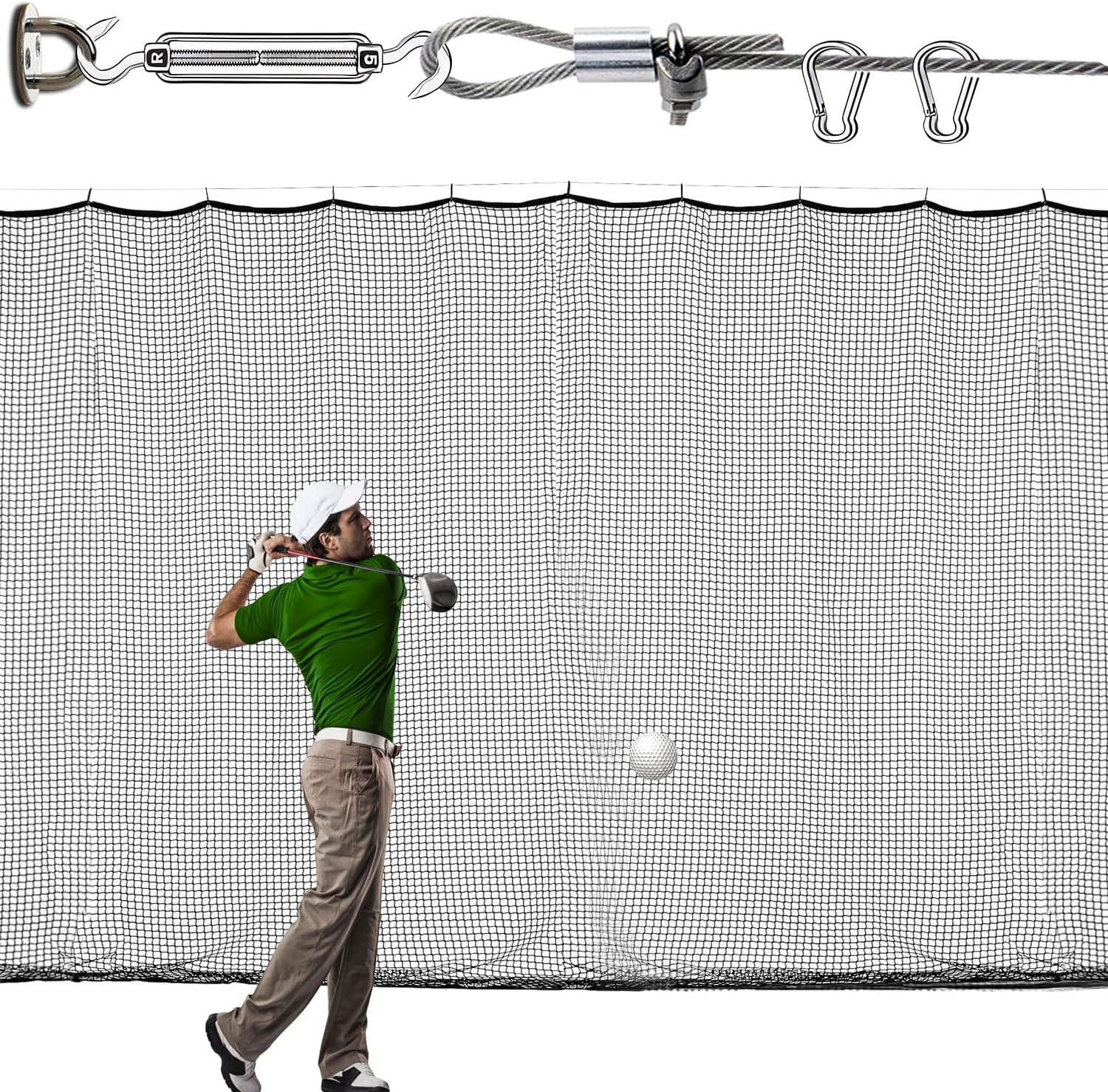 Golf Practice Net, 12X12Ft /12X15Ft/12X20Ft Golf Hitting Hanging Kit, Sports Golf Practice Net, 12X12Ft /12X15Ft/12X20Ft Golf Hitting Hanging Kit, Sports