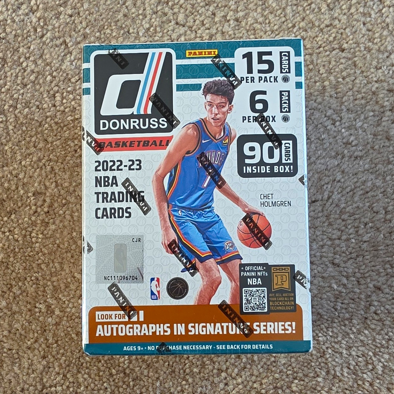 Panini 2022-23 Donruss Basketball NBA Sealed Box 90 Cards Chet Holmgren Panini 2022-23 Donruss Basketball NBA Sealed Box 90 Cards Chet Holmgren
