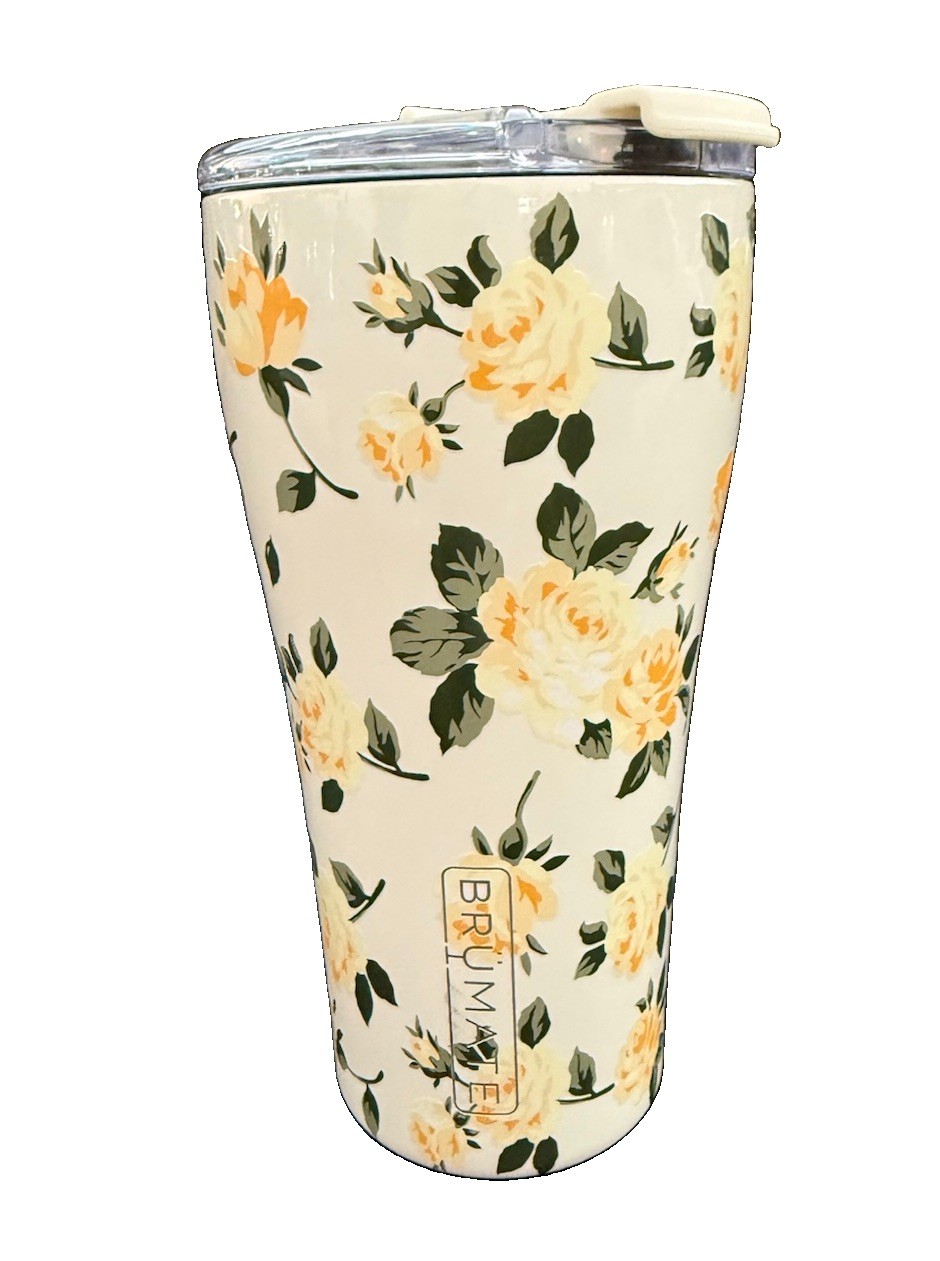 Brumate Nav 22oz Tumbler Cottage Rose Vintage Floral Rare Retired New Other