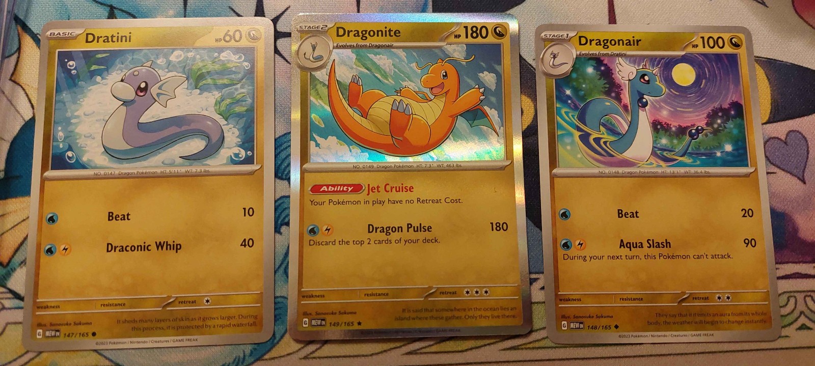 Dratini Dragonair Dragonite Evolution Sv: Scarlet & Violet 151 3 Card Set NM Dratini Dragonair Dragonite Evolution Sv: Scarlet & Violet 151 3 Card Set NM