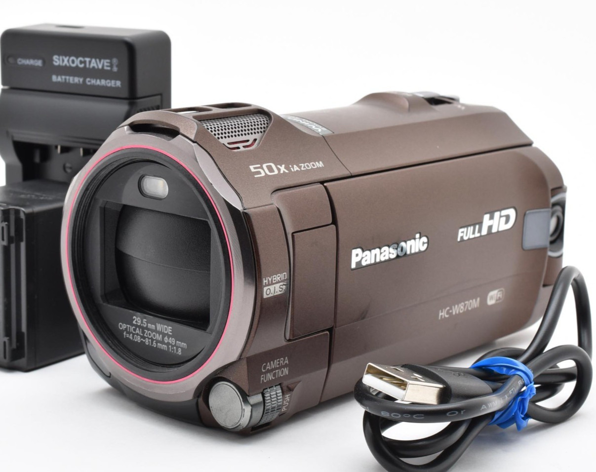 [Exc+++] Panasonic HC-W870M Brown HD Camcorder Video Camera #5543A