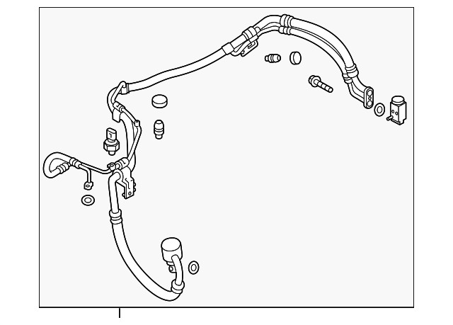 Genuine Hyundai Liquid & Suction Hose Assembly 97775-2S730
