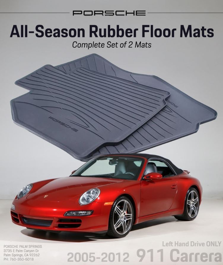 2005-2012 Porsche 997 911 Carrera Coupe All-Weather Mat Set