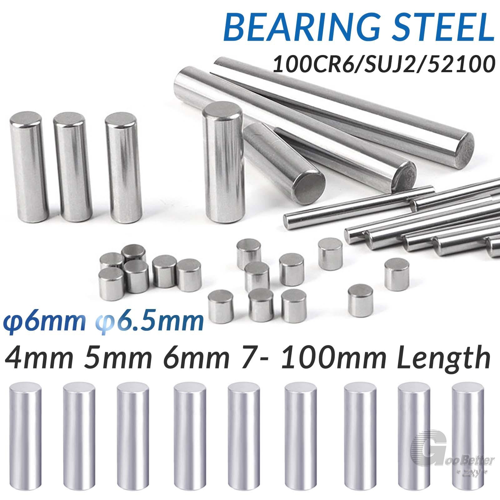 φ6mm 6.5mm Diameter Bearing Steel Pin Cylindrical Solid Dowel Pins 4 mm-100 mm L