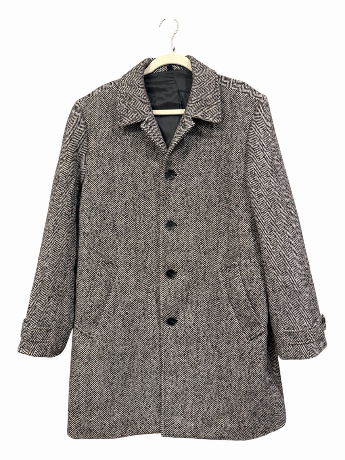 J Crew Thompson Wool Black White Herringbone Blazer Size 40 J Crew Thompson Wool Black White Herringbone Blazer Size 40