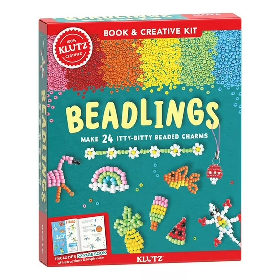Beadlings: Make 24 Itty-Bitty Beaded Charms Crafts (Hardcover) NEW IN BOX Beadlings: Make 24 Itty-Bitty Beaded Charms Crafts (Hardcover) NEW IN BOX