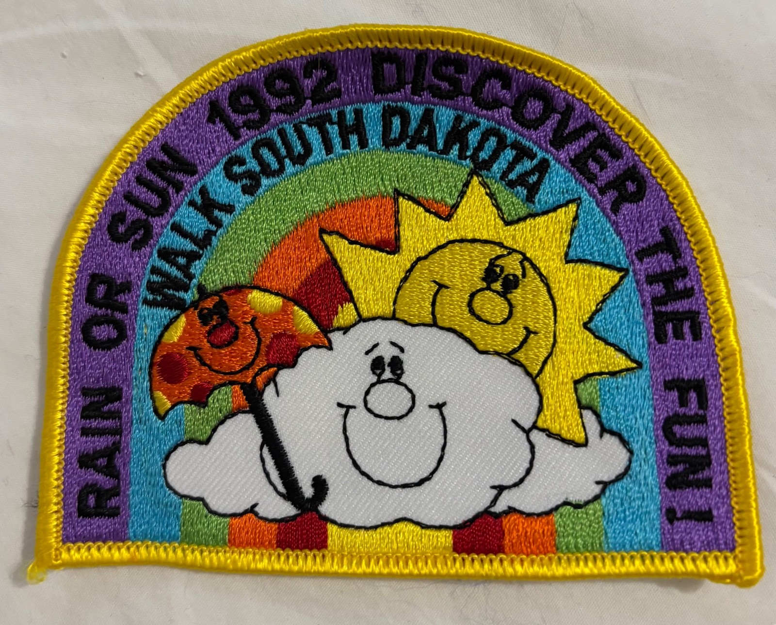 Vintage 1992 Volksmarch Walk South Dakota Patch