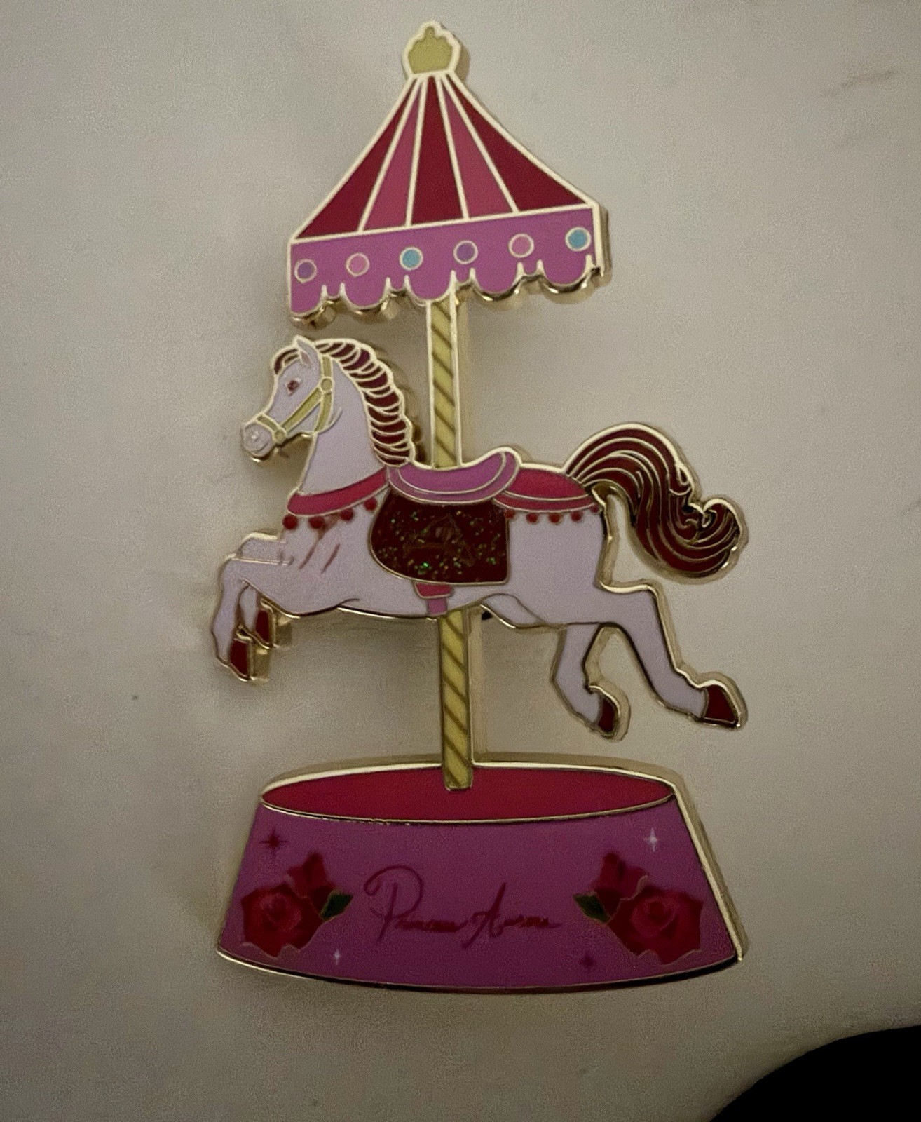 Disney Princesses Royal Carousel Pin LE 750 PALM - Sleeping Beauty Aurora Disney Princesses Royal Carousel Pin LE 750 PALM - Sleeping Beauty Aurora
