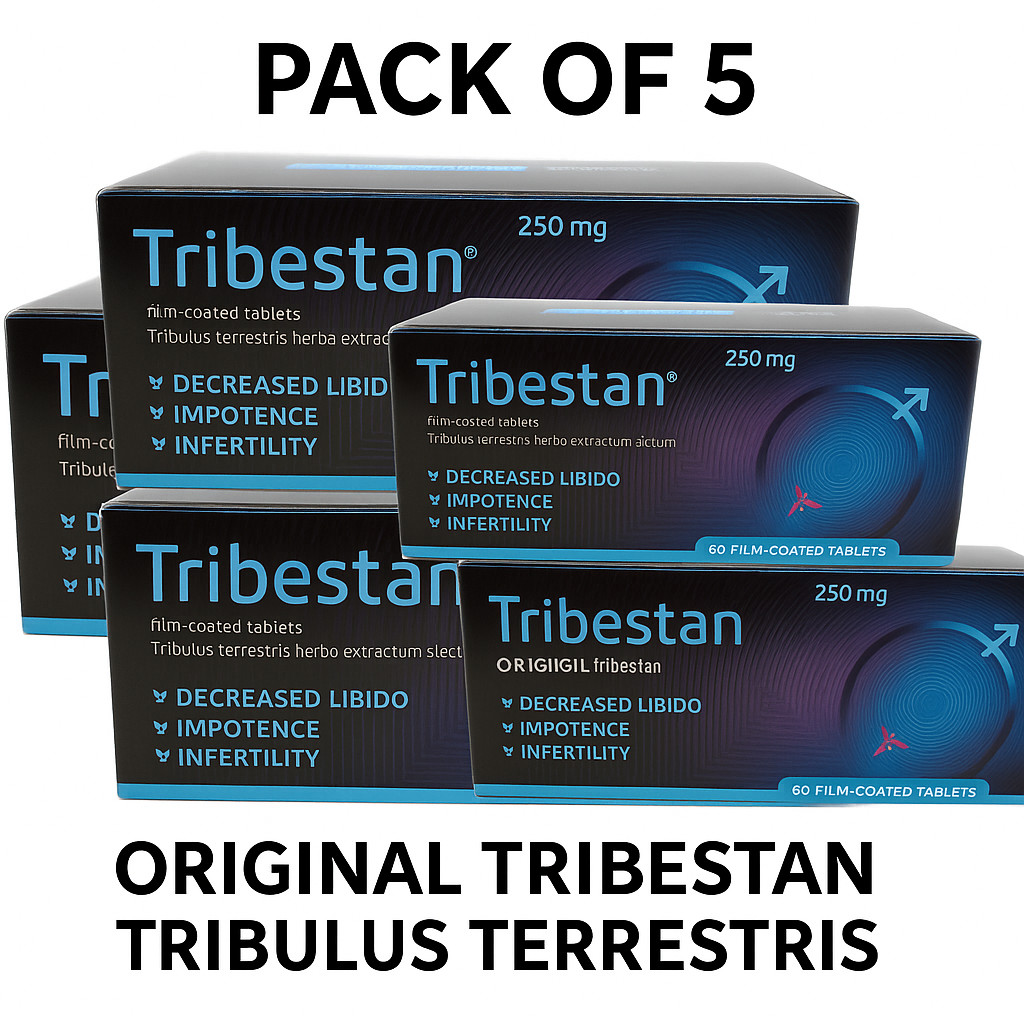 5X ORIGINAL Tribestan 250mg x60 Tabs | Bulgarian Tribulus by Sopharma