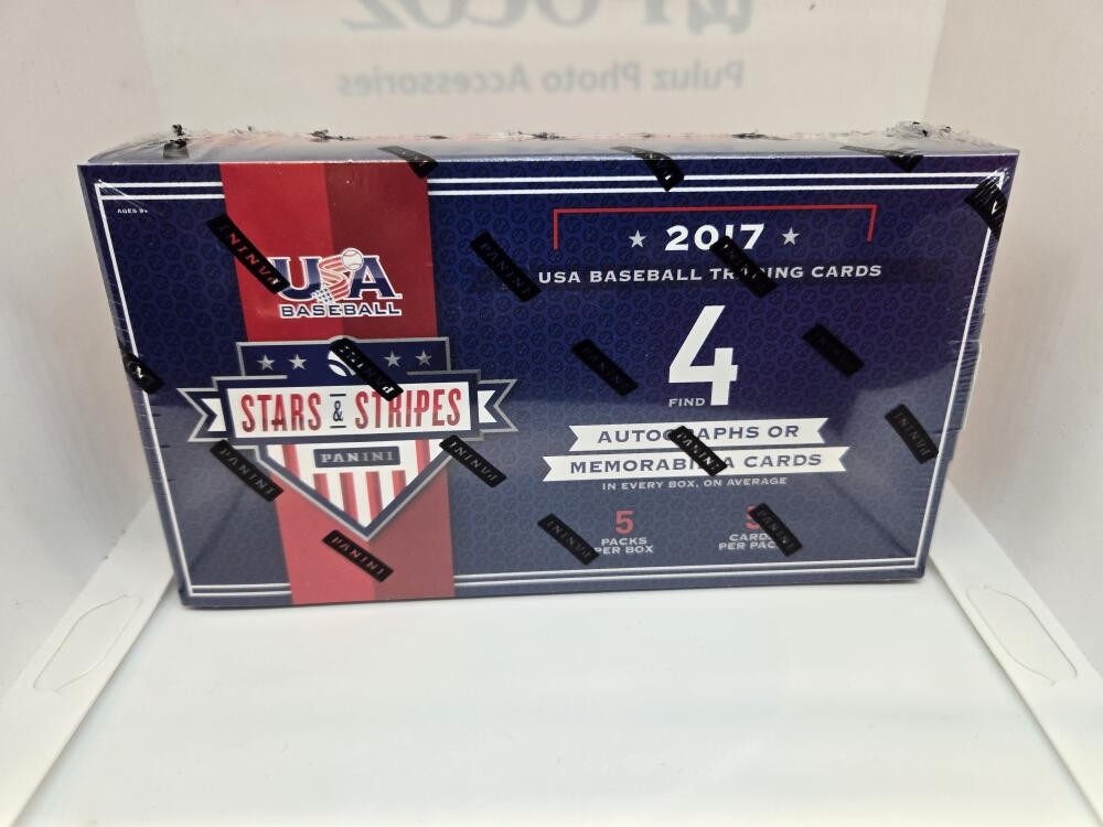 2017 Panini USA Baseball Stars and Stripes Factory Sealed Longevity Box 4 Hits 2017 Panini USA Baseball Stars and Stripes Factory Sealed Longevity Box 4 Hits