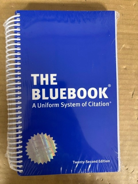 The Bluebook: a Uniform System of Citation 22nd edition BRAND NEW SEALED The Bluebook: a Uniform System of Citation 22nd edition BRAND NEW SEALED