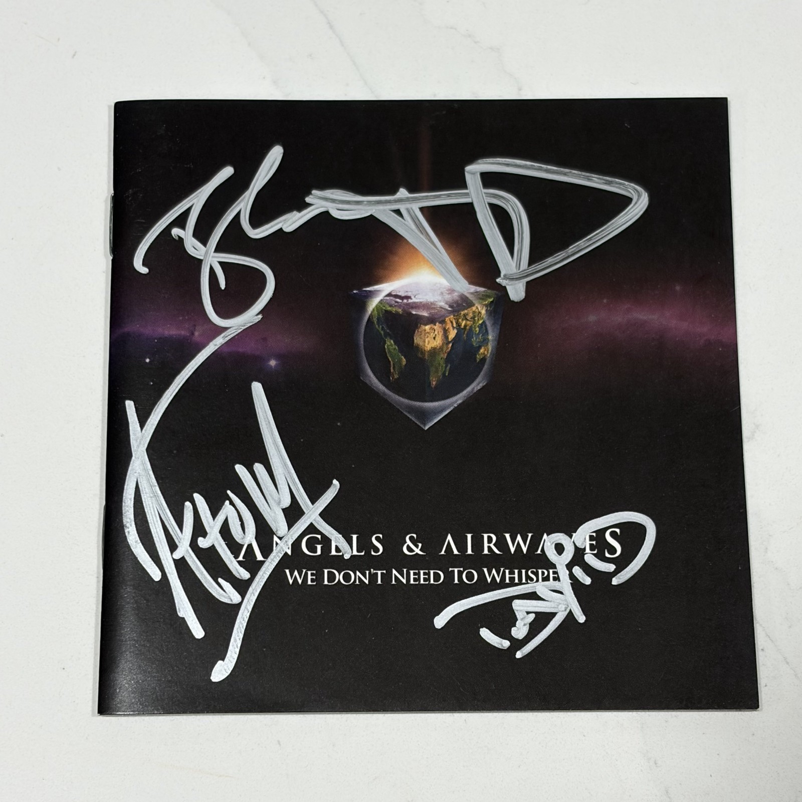 Angels & Airwaves We Don't Need To Whisper Autographed Album Booklet Only Case Angels & Airwaves We Don't Need To Whisper Autographed Album Booklet Only Case