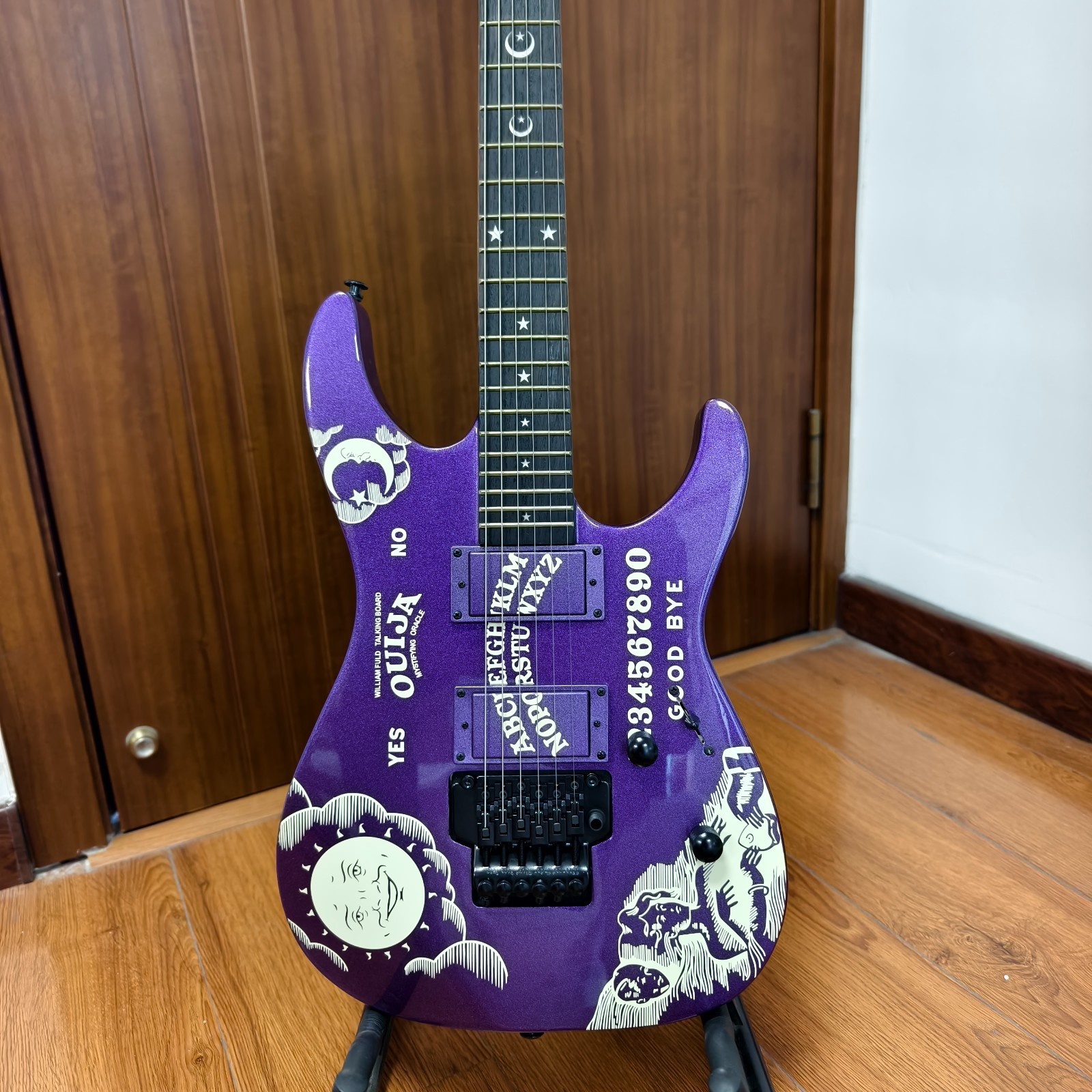 Ship US Kirk Hammett KH-2 Ouija Electric Guitar, Metallic Purple, HH Pickups Ship US Kirk Hammett KH-2 Ouija Electric Guitar, Metallic Purple, HH Pickups