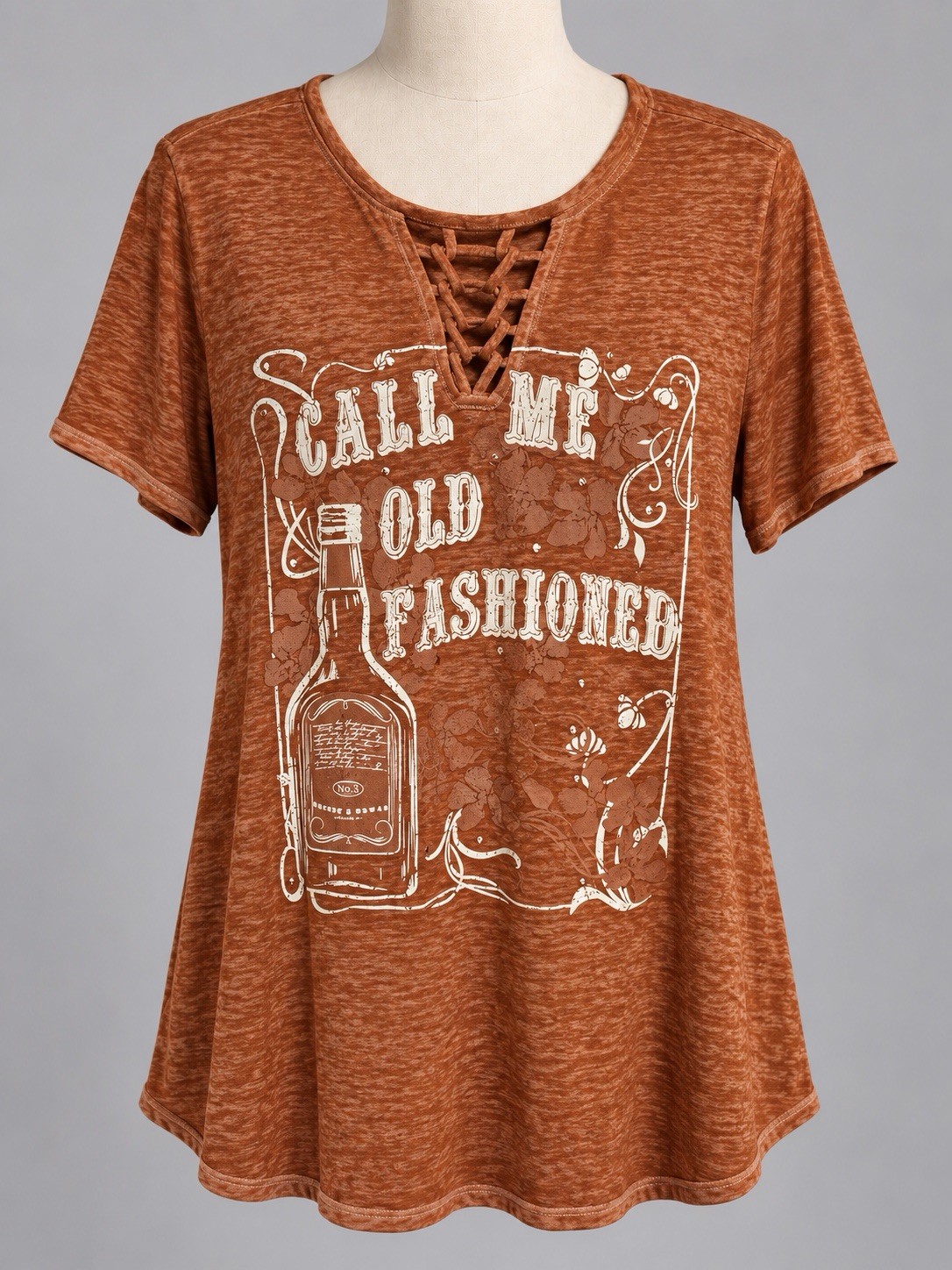 Cato Women\'s 18/20 W Rust-Orange Tshirt plus size top shirt Cato Women\'s 18/20 W Rust-Orange Tshirt plus size top shirt
