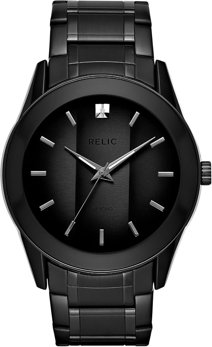 Relic by Fossil Men's Rylan Black Analog Dial Quartz Watch Model ZR77271 Relic by Fossil Men's Rylan Black Analog Dial Quartz Watch Model ZR77271