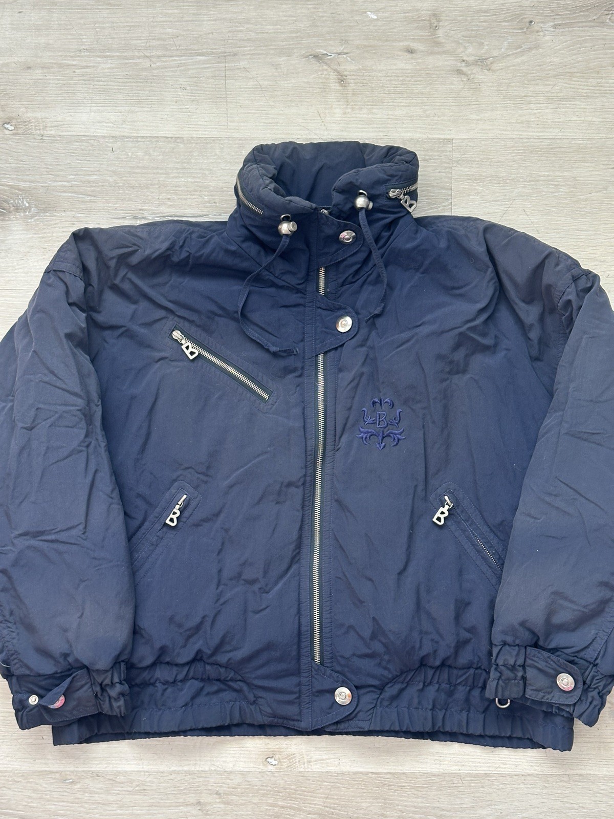 Vintage Bogner Goose Down Puffer Ski Jacket Winter Coat Blue 90’s Jacket Med/L