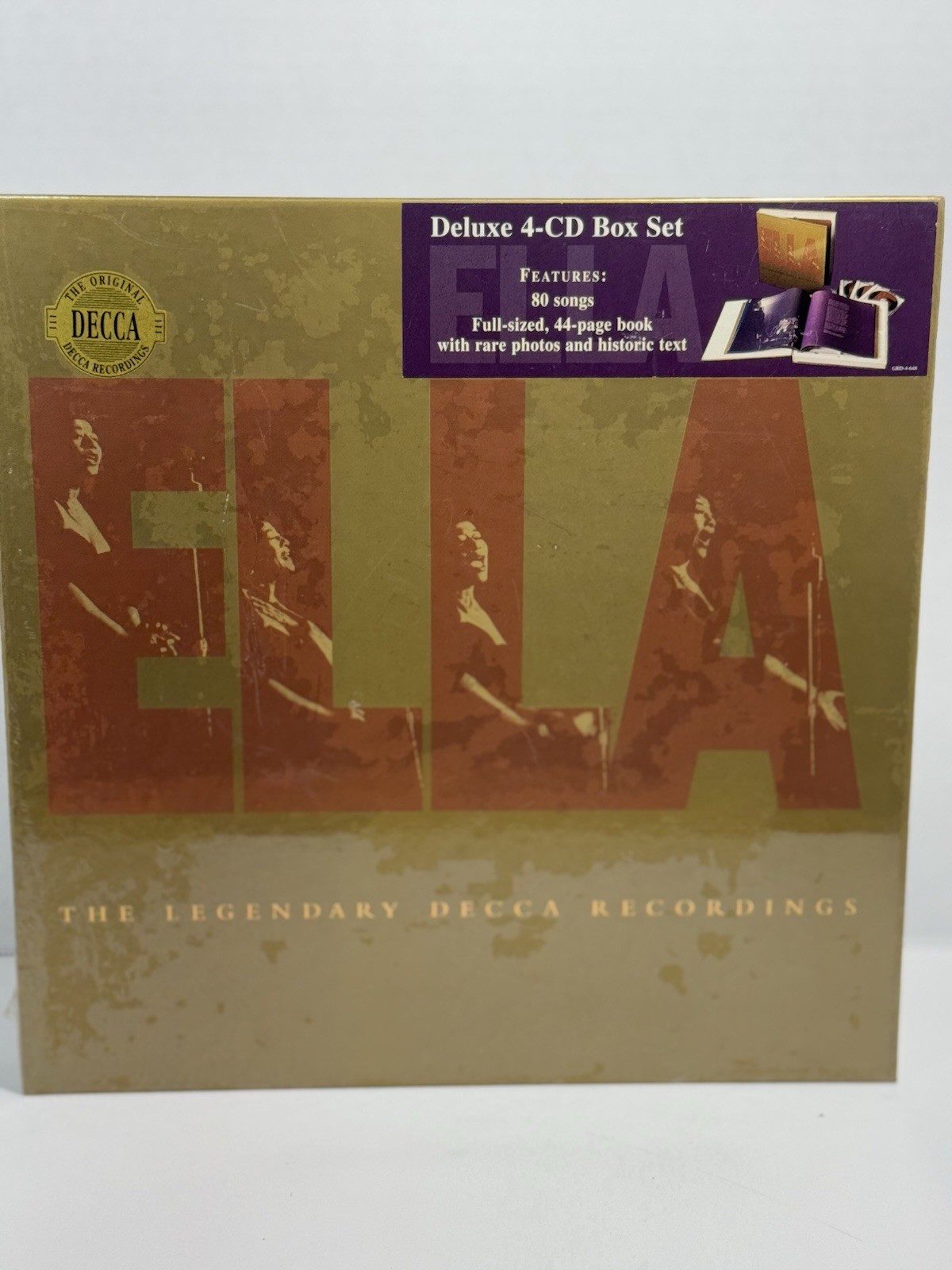 ELLA FITZGERALD / ELLA - LEGENDARY DECCA RECORDINGS *SEALED 4CD BOX SET ELLA FITZGERALD / ELLA - LEGENDARY DECCA RECORDINGS *SEALED 4CD BOX SET