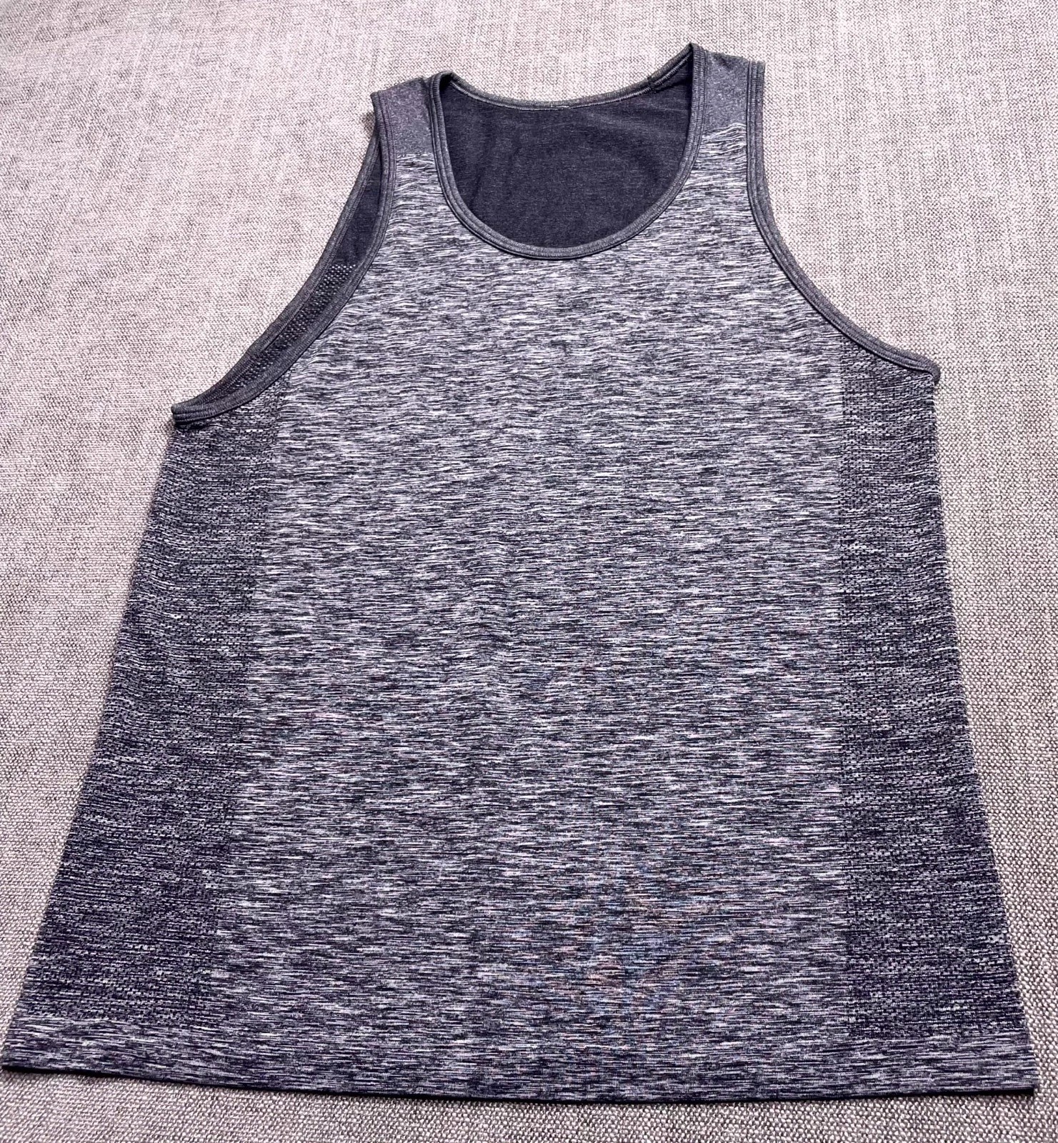 Lululemon Tank Top Womens Heather Blue Round Neck Pullover Gym Wear Workout