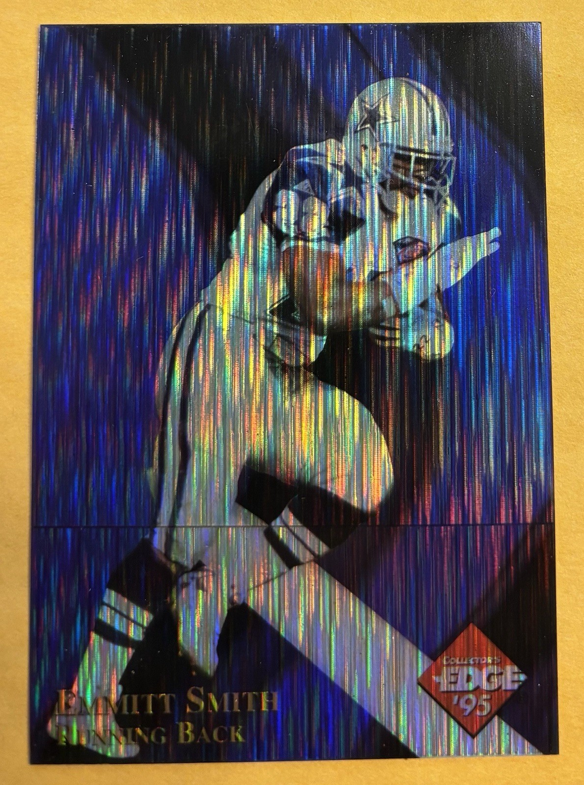 EMMITT SMITH 1995 EDGE EXCALIBUR 22k RAINDROP PRISM SUPER RARE DALLAS COWBOYS EMMITT SMITH 1995 EDGE EXCALIBUR 22k RAINDROP PRISM SUPER RARE DALLAS COWBOYS
