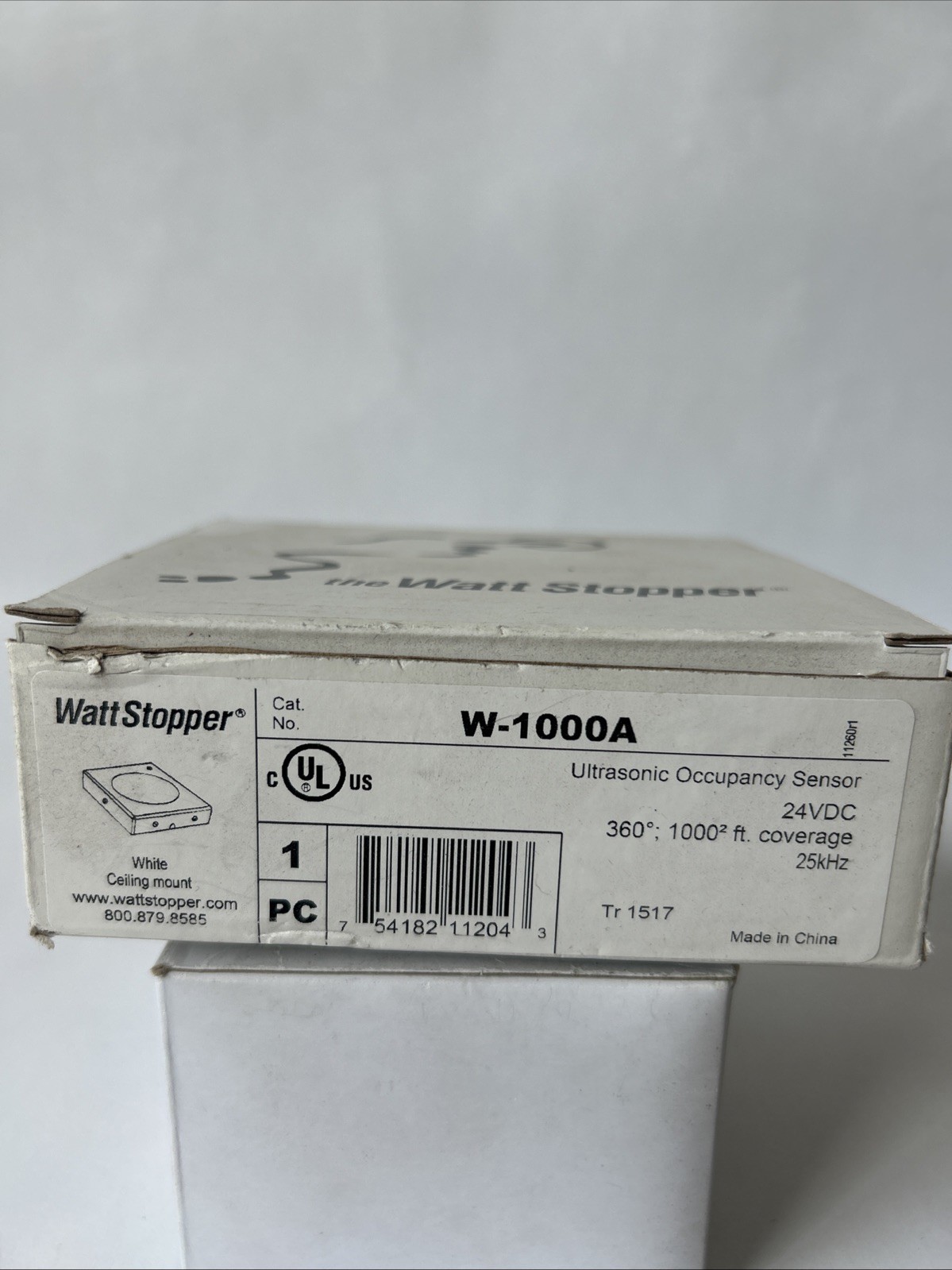 Wattstopper W-1000A Ultrasonic Occupancy Sensor 24VDC Wattstopper W-1000A Ultrasonic Occupancy Sensor 24VDC