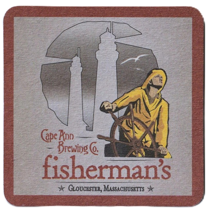 Cape Ann Brewing Co 5 Napkin Burger Beer Coaster Gloucester MA Cape Ann Brewing Co 5 Napkin Burger Beer Coaster Gloucester MA