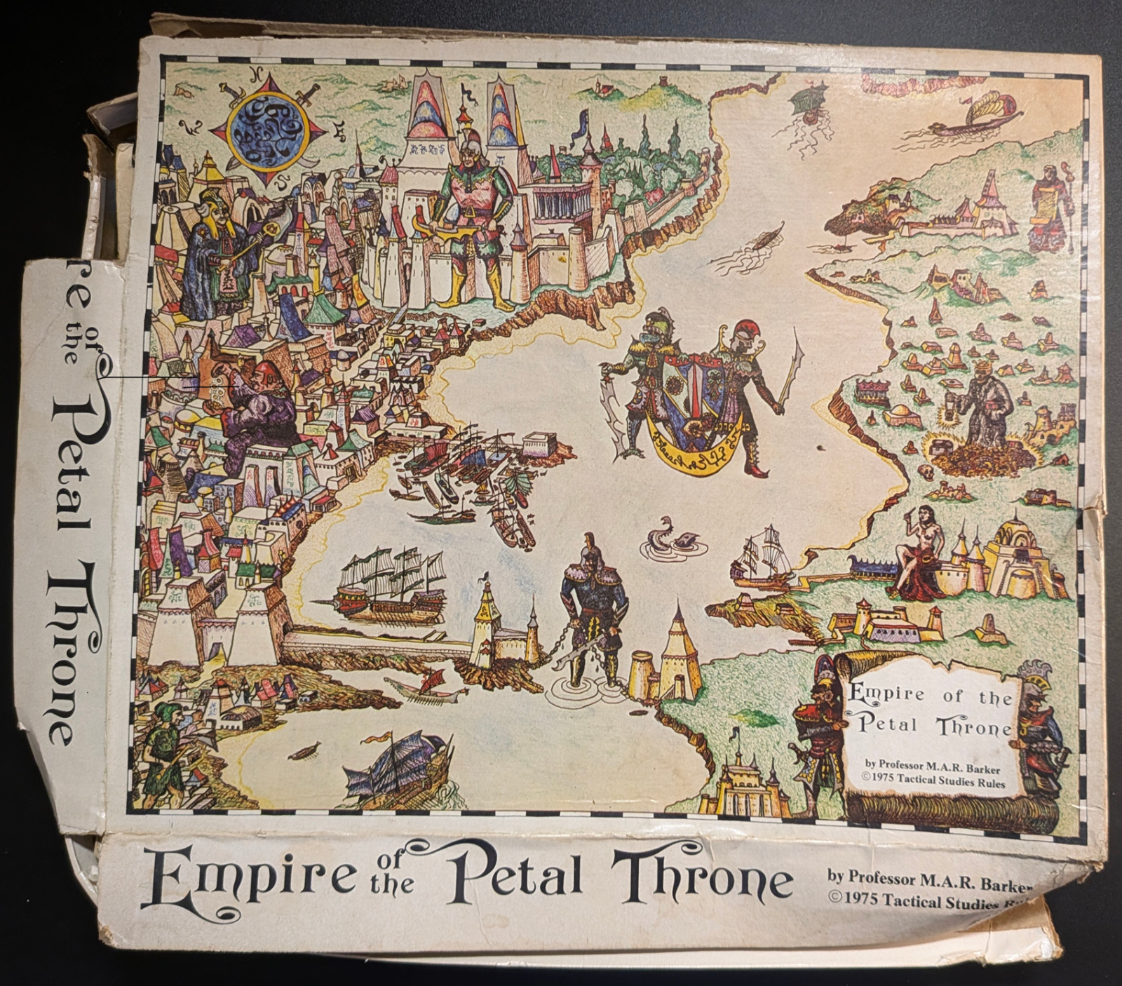 1975 TSR PRINT EMPIRE OF THE PETAL THRONE RPG Boxed Set - RARE Verified