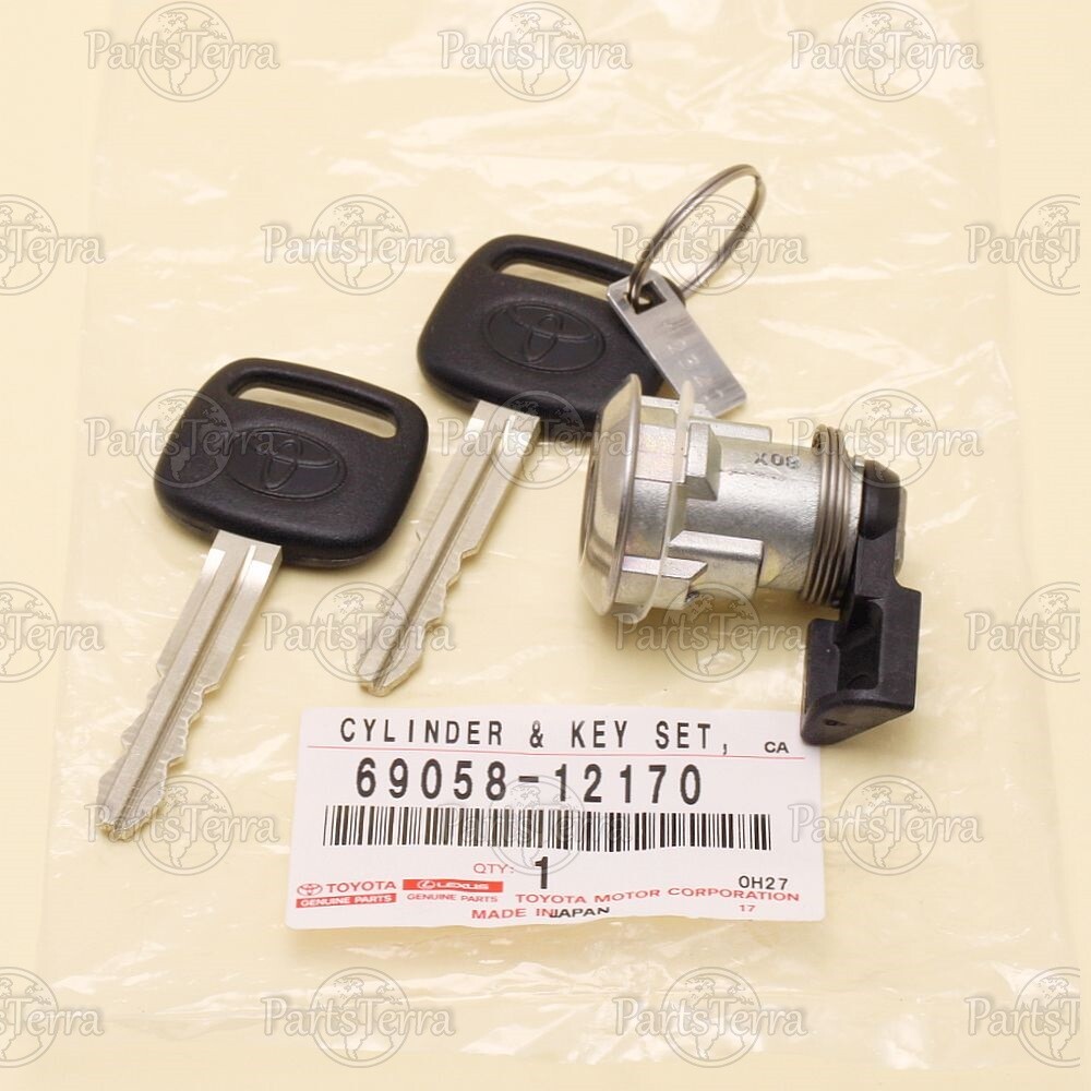 Genuine OEM Toyota COROLLA T100 Fuel Filler Lid Lock Cylinder w/ Key 69058-12170