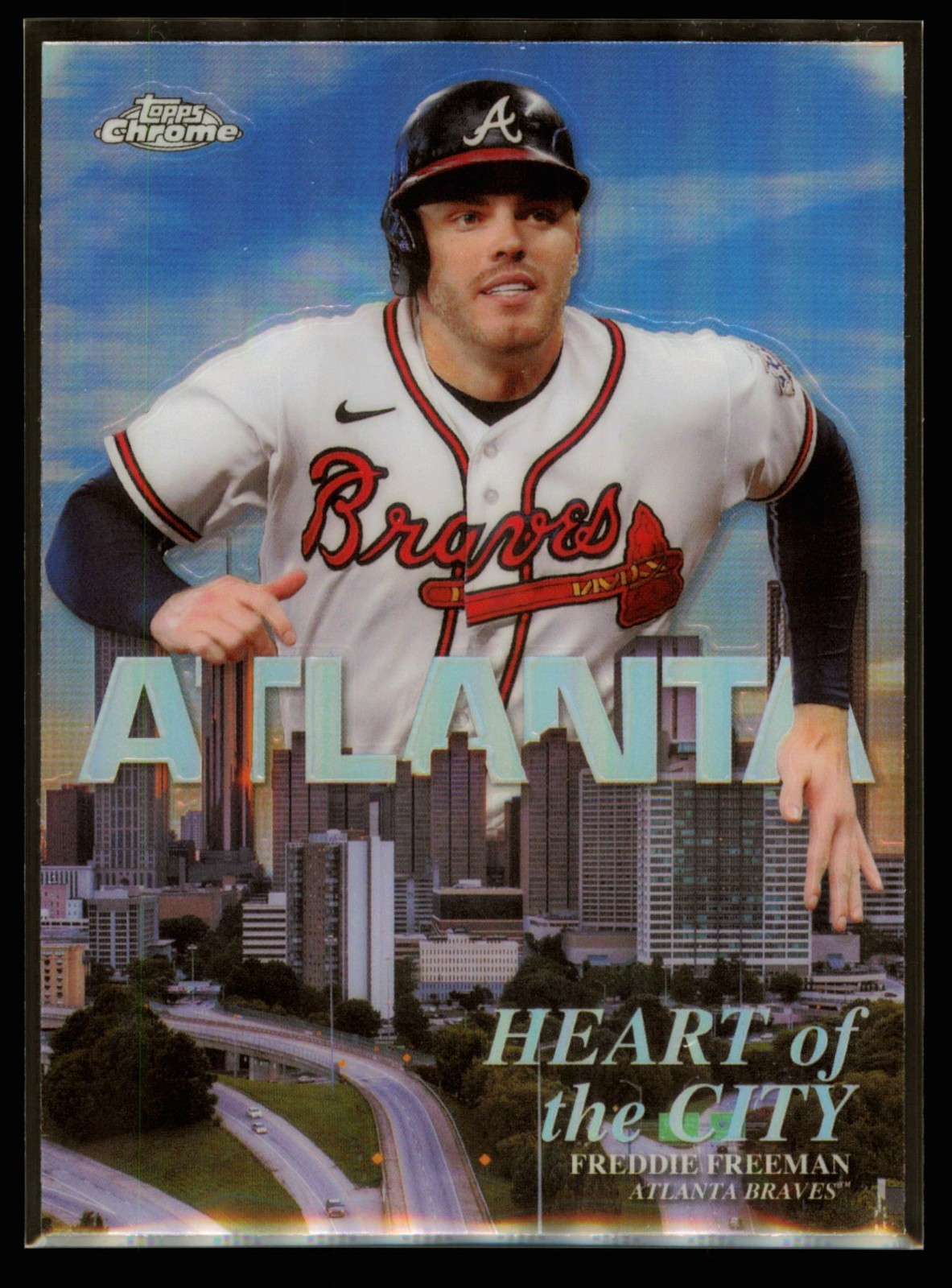 2022 Topps Chrome Freddie Freeman Heart of the City #HOC-5