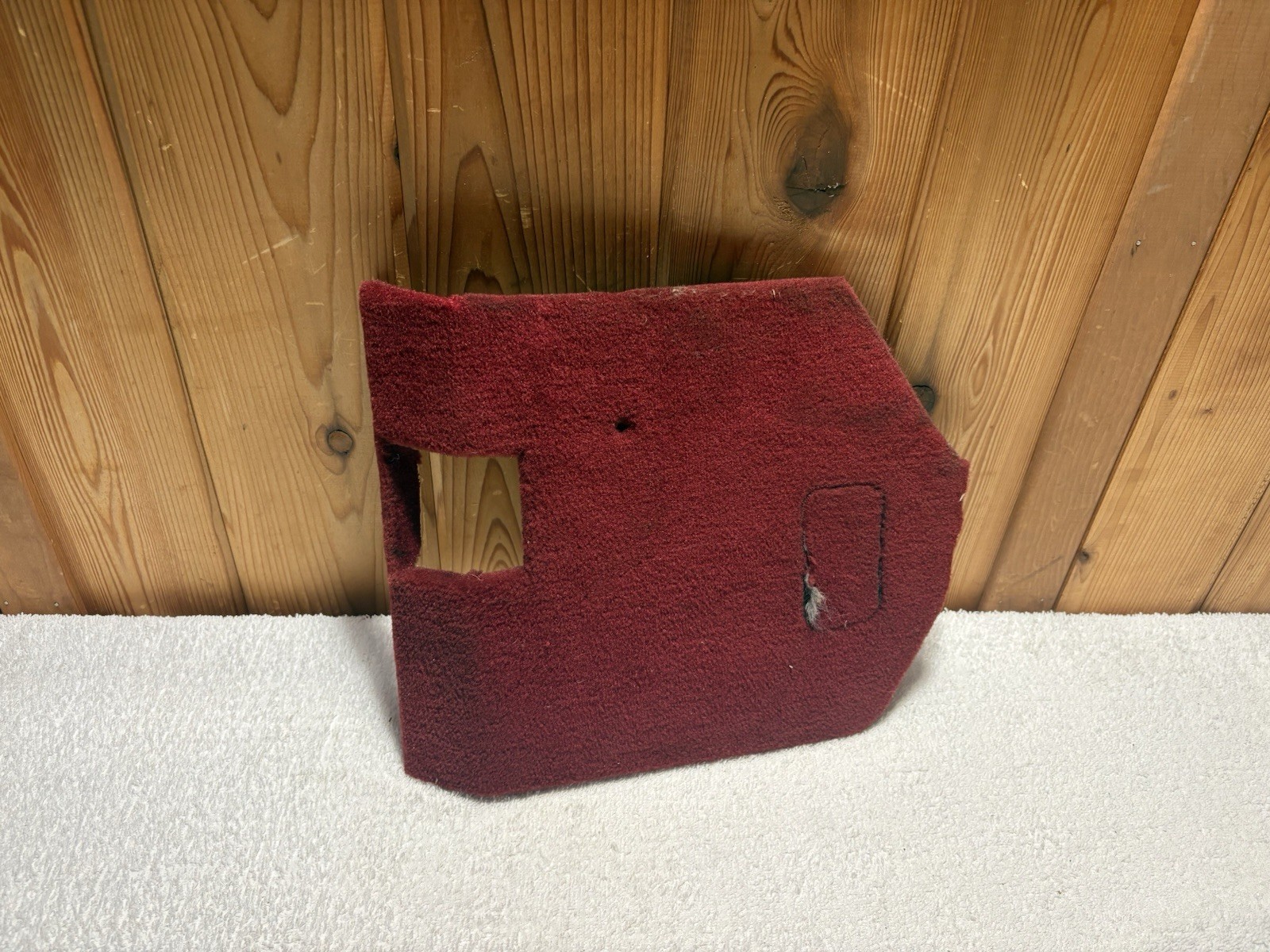 87-93 Cadillac Allante Driver Side Kick Panel Footwell Trim Panel Maroon OEM 87-93 Cadillac Allante Driver Side Kick Panel Footwell Trim Panel Maroon OEM