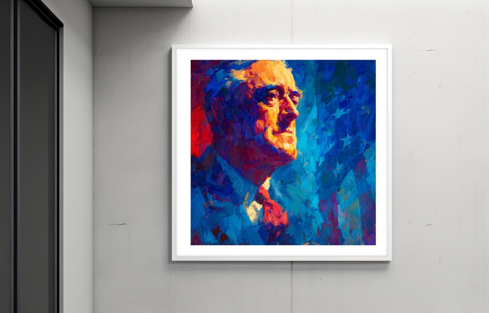 Franklin D. Roosevelt Po 24x24 Giclée Art Print Ltd 1/25 Signed COA Rombley C15