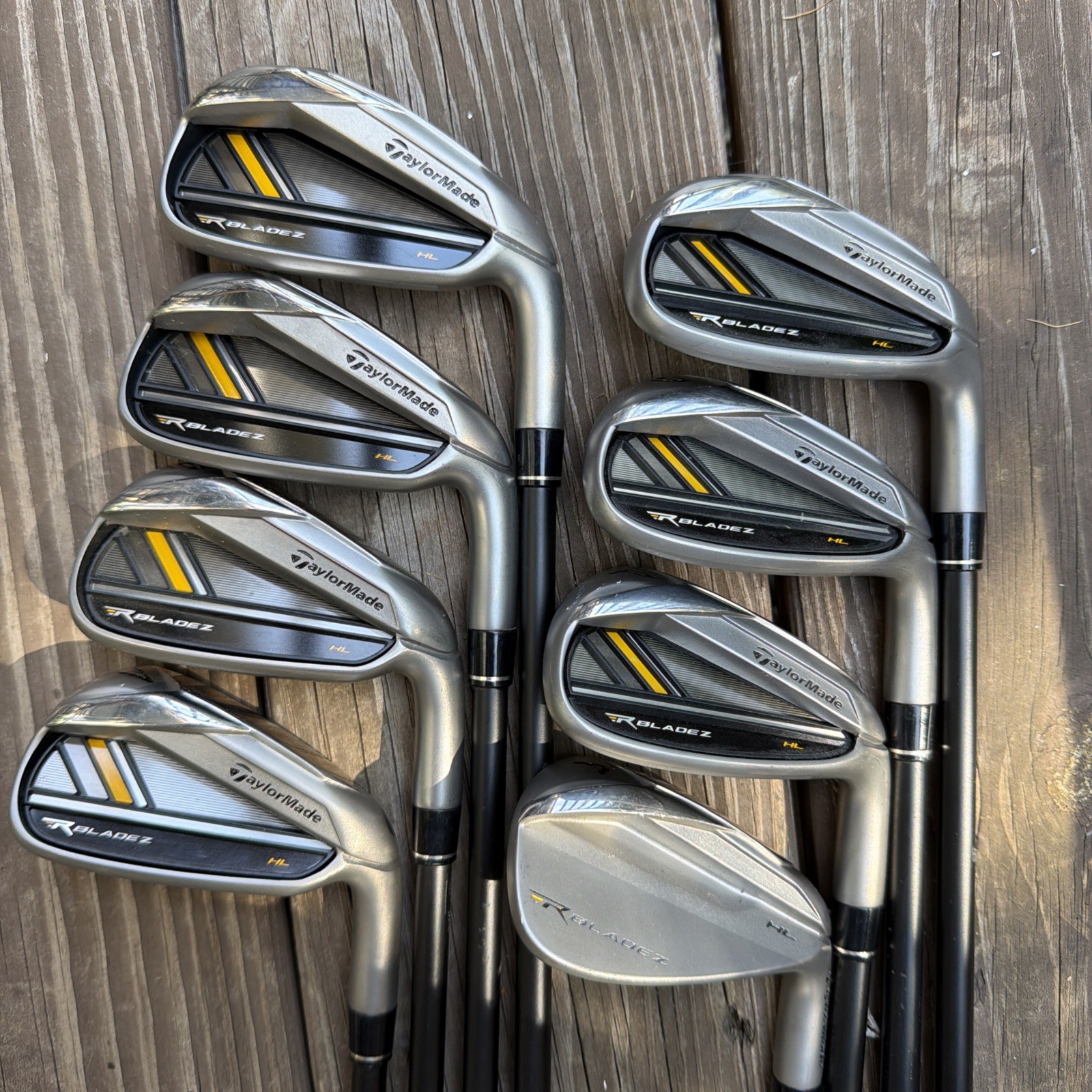 TaylorMade RocketBladez HL Iron Set 4-PW, AW Right Handed Graphite Senior NICE