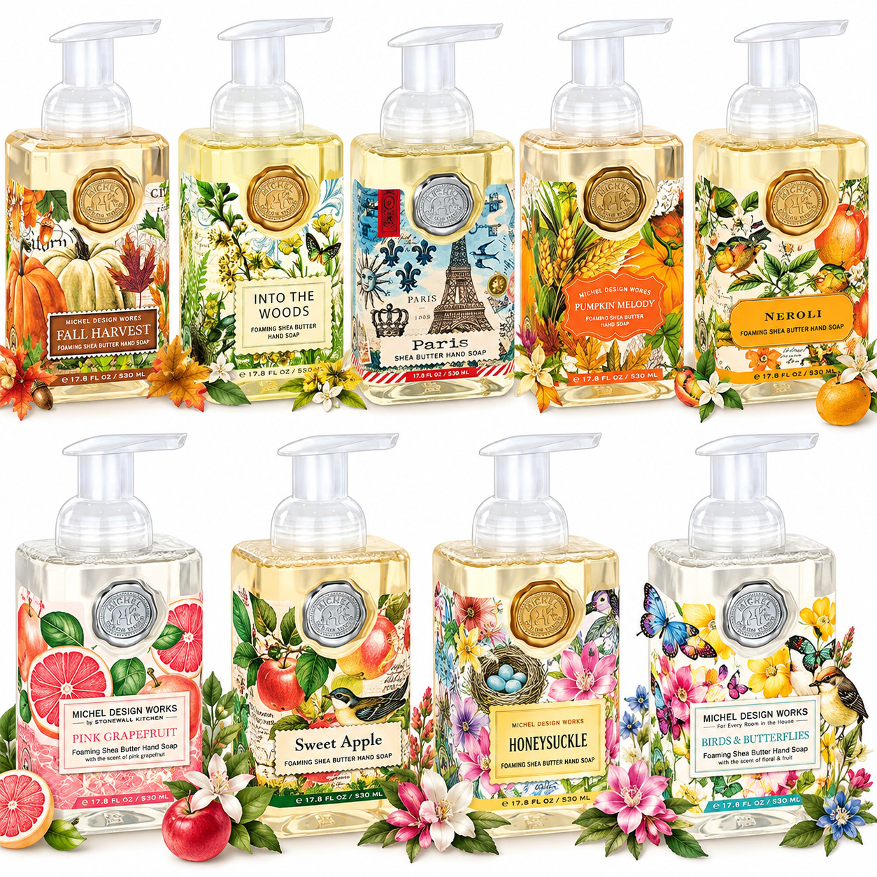 Michel Design Works YOU PICK Foaming Hand Soap 17.8 oz. Pink Grapefruit,Pumpkin Michel Design Works YOU PICK Foaming Hand Soap 17.8 oz. Pink Grapefruit,Pumpkin