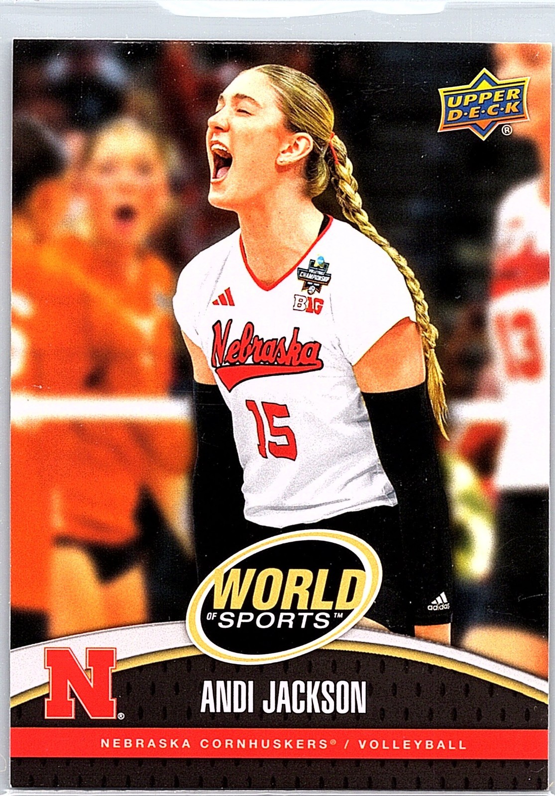 2025 Upper Deck World of Sports #129 Andi Jackson Nebraska 2025 Upper Deck World of Sports #129 Andi Jackson Nebraska