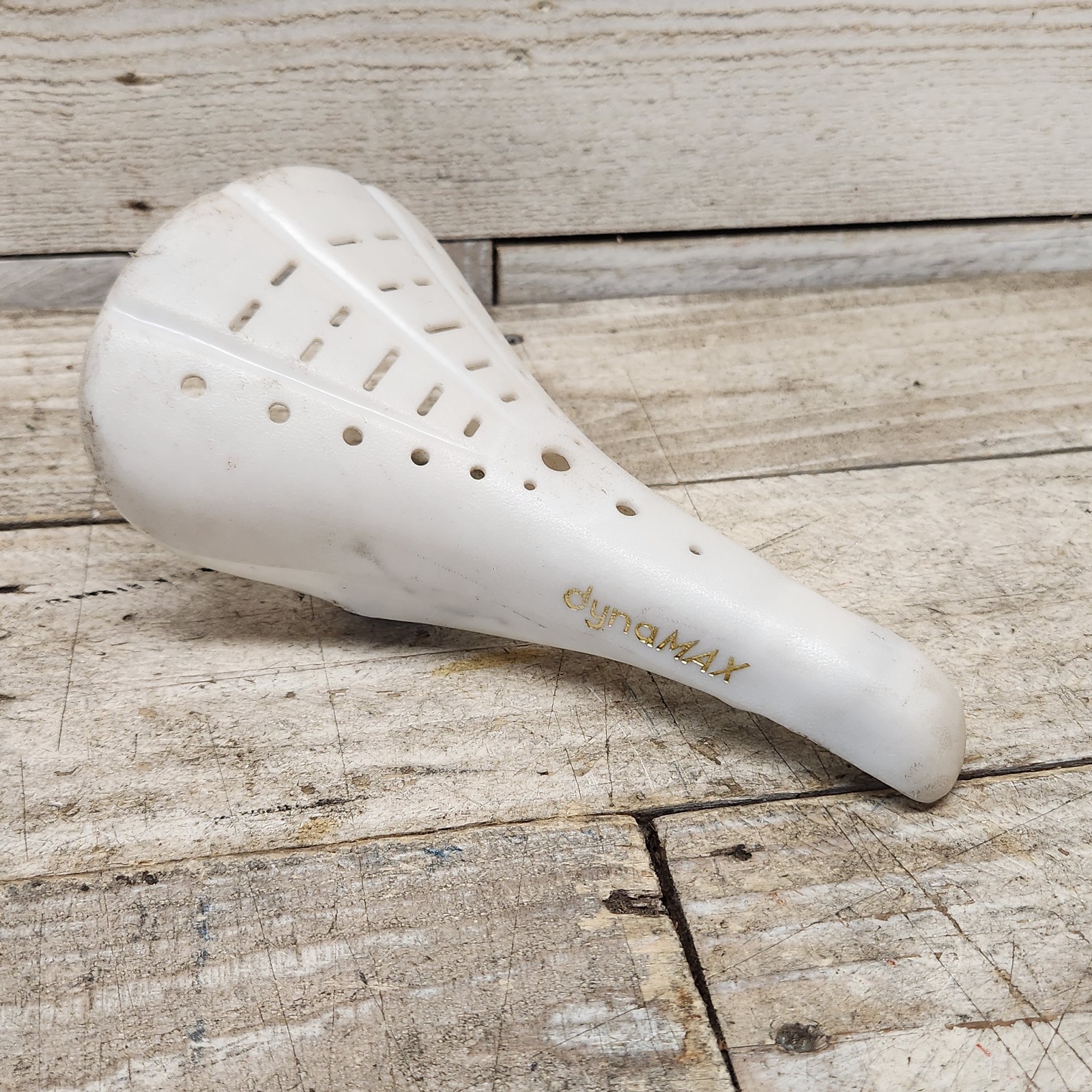 Viscount Dyna MAX BMX Seat White 2123 Taiwan Old School 80s Saddle