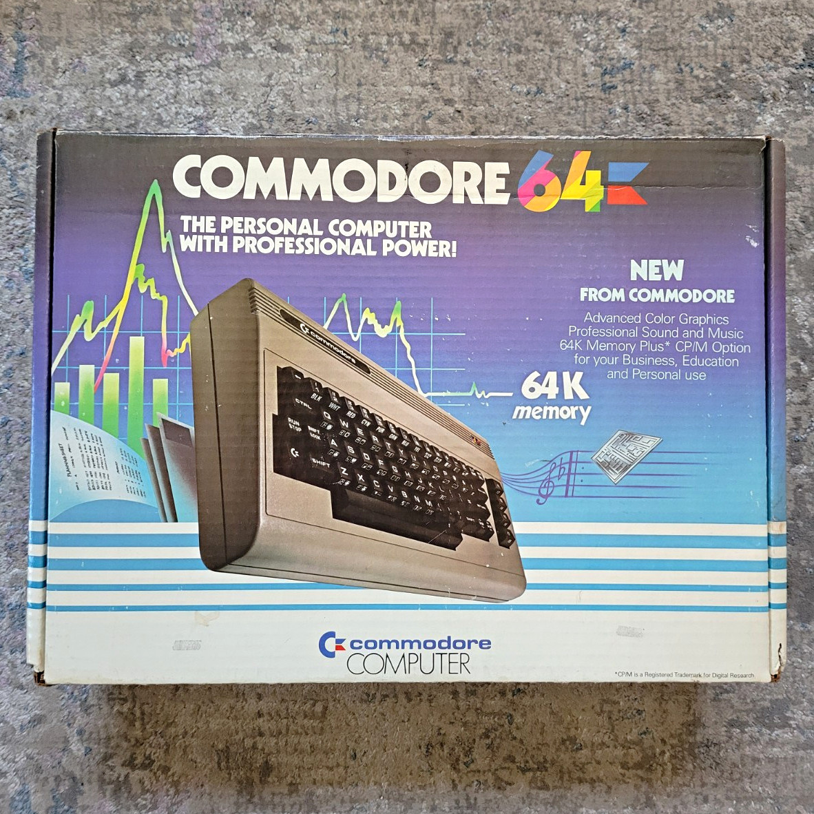 Commodore 64 (C64) Original Box ONLY & Foam Inserts Vintage Commodore 64 (C64) Original Box ONLY & Foam Inserts Vintage