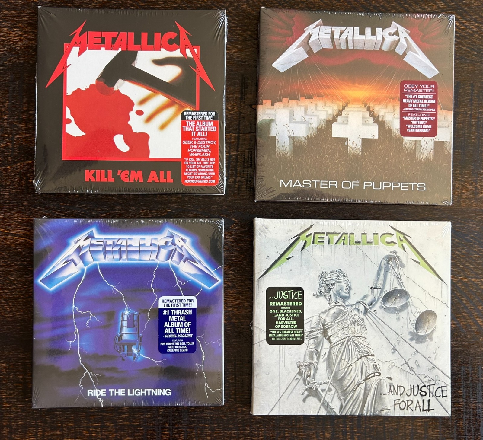 Metallica Classic Era 4 CD Collection Kill Em All Ride Master Justice 80s SEALED