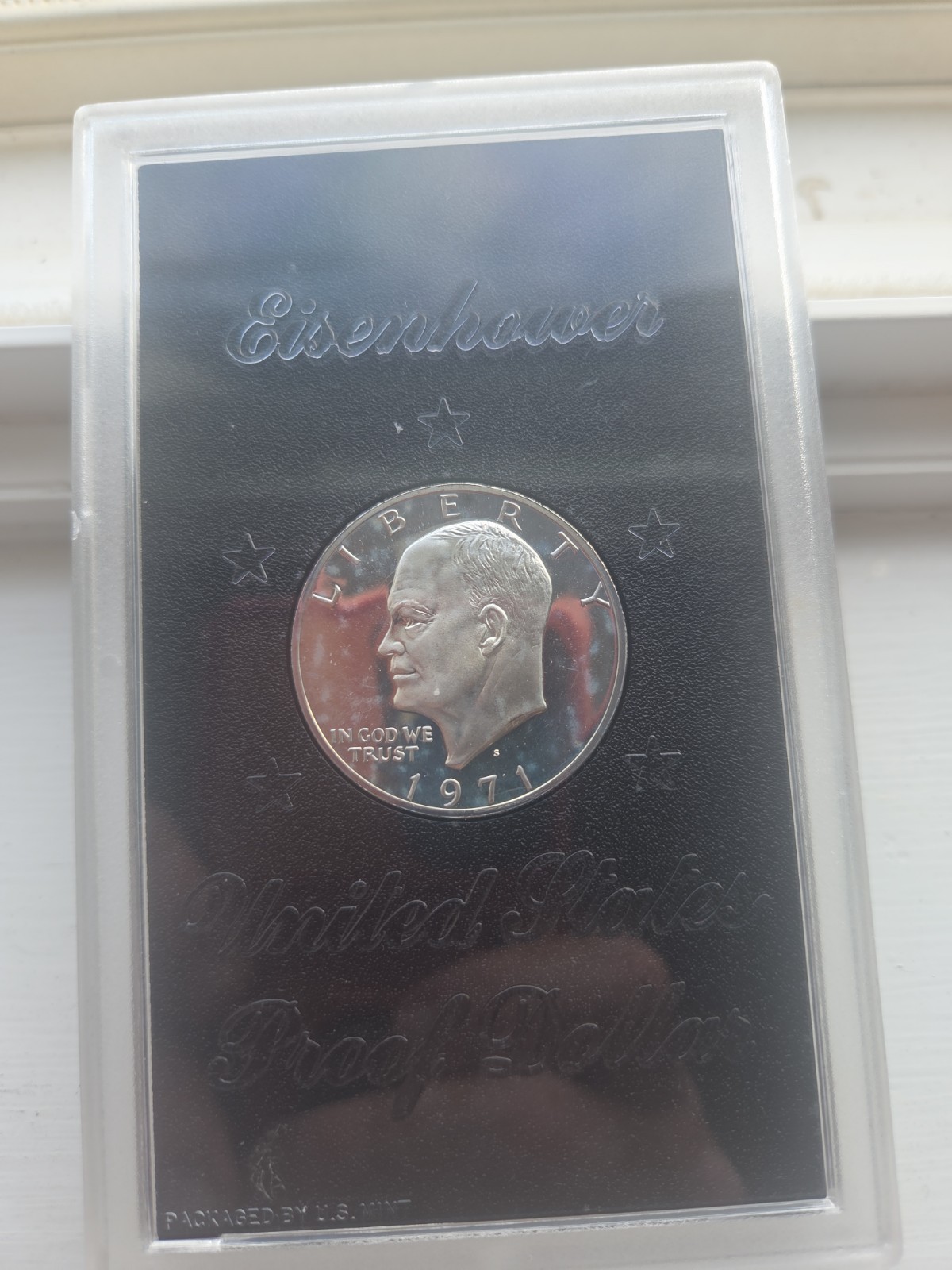 1971-S Eisenhower Dollar Proof 40% Silver – Original U.S. Mint Plastic Holder