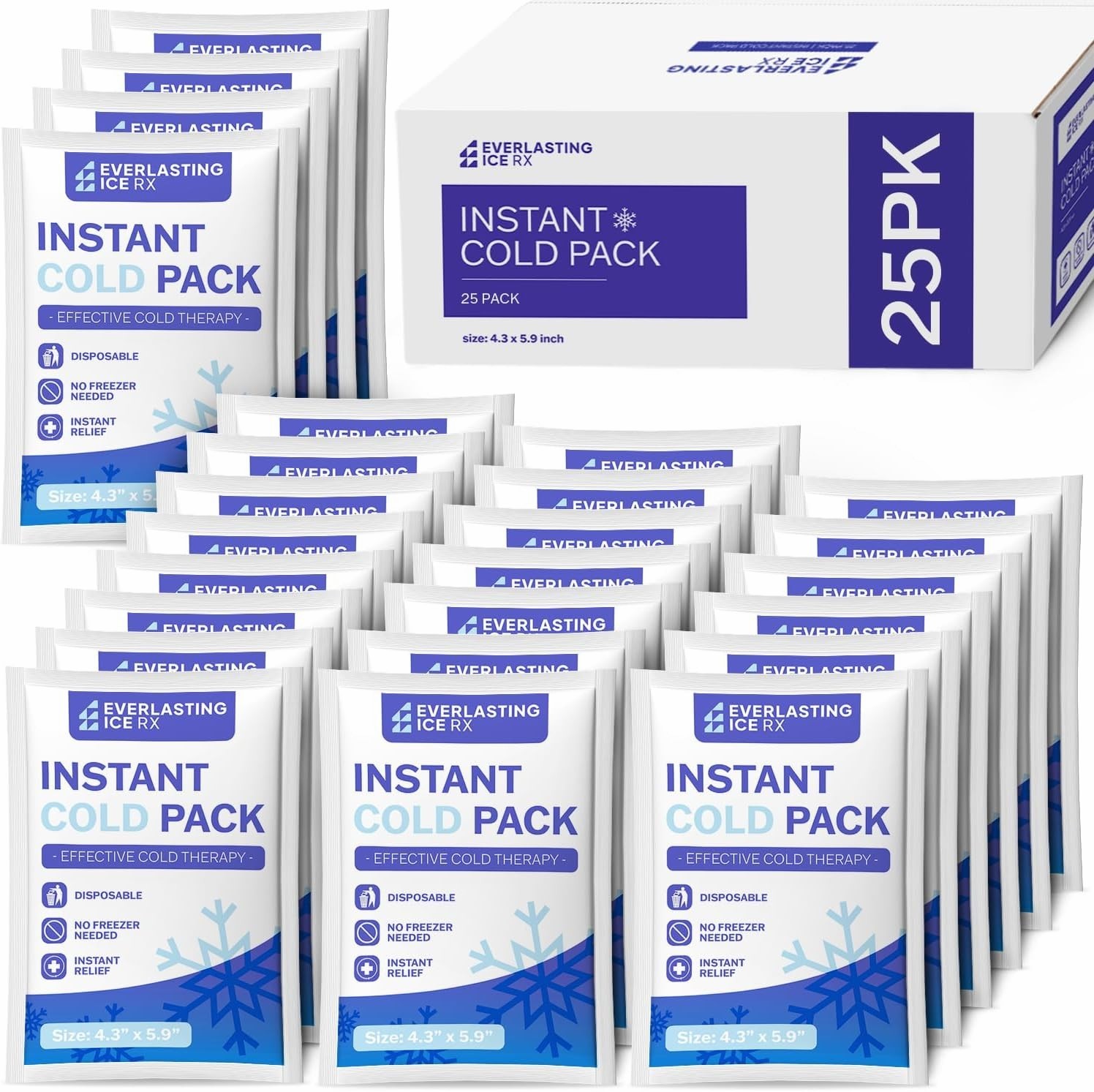 Ice Packs for Injuries Disposable Cold Pack First Aid Sports 25 50 100
