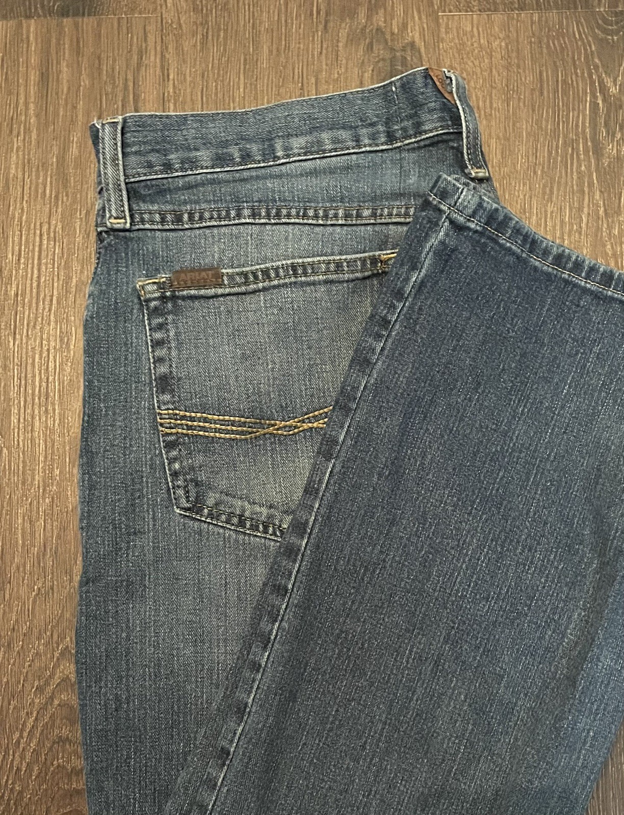 Ariat M4 BootCut Jeans Mens 35 X 32 Blue Dark Wash Straight Leg Workwear Ariat M4 BootCut Jeans Mens 35 X 32 Blue Dark Wash Straight Leg Workwear