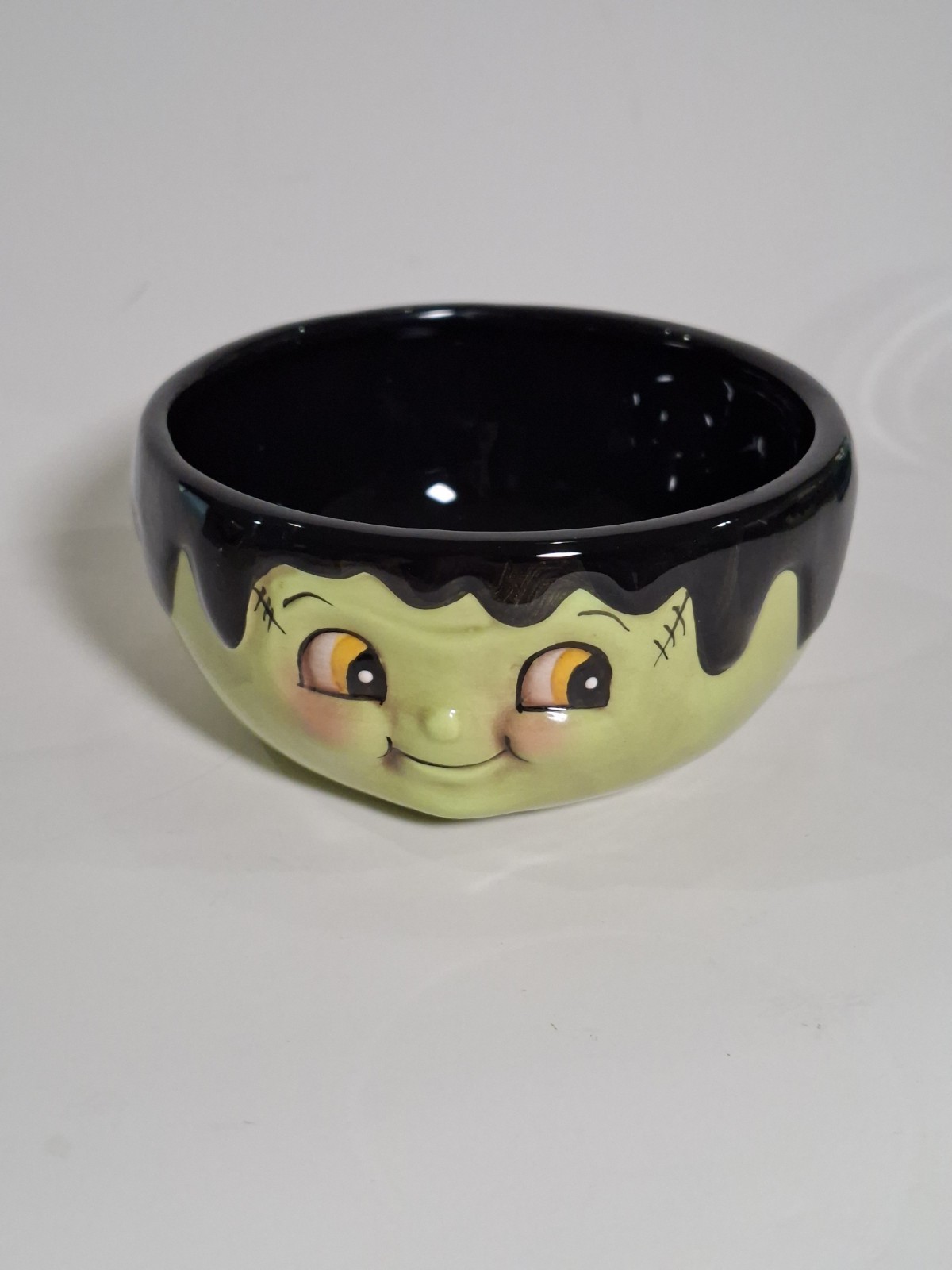 Johanna Parker Whimsical FRANKENSTEIN MONSTER Halloween Treat Candy Bowl NEW Johanna Parker Whimsical FRANKENSTEIN MONSTER Halloween Treat Candy Bowl NEW