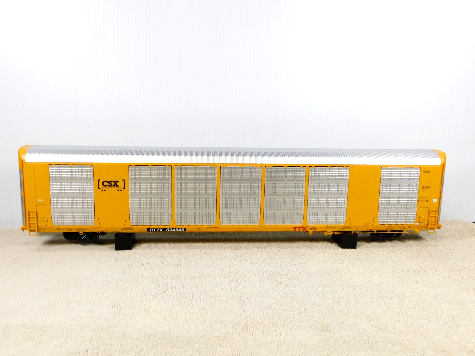 Atlas O Master 3001498-2 CSX Gunderson Multi-MAX Auto Carrier #694585 3 rail