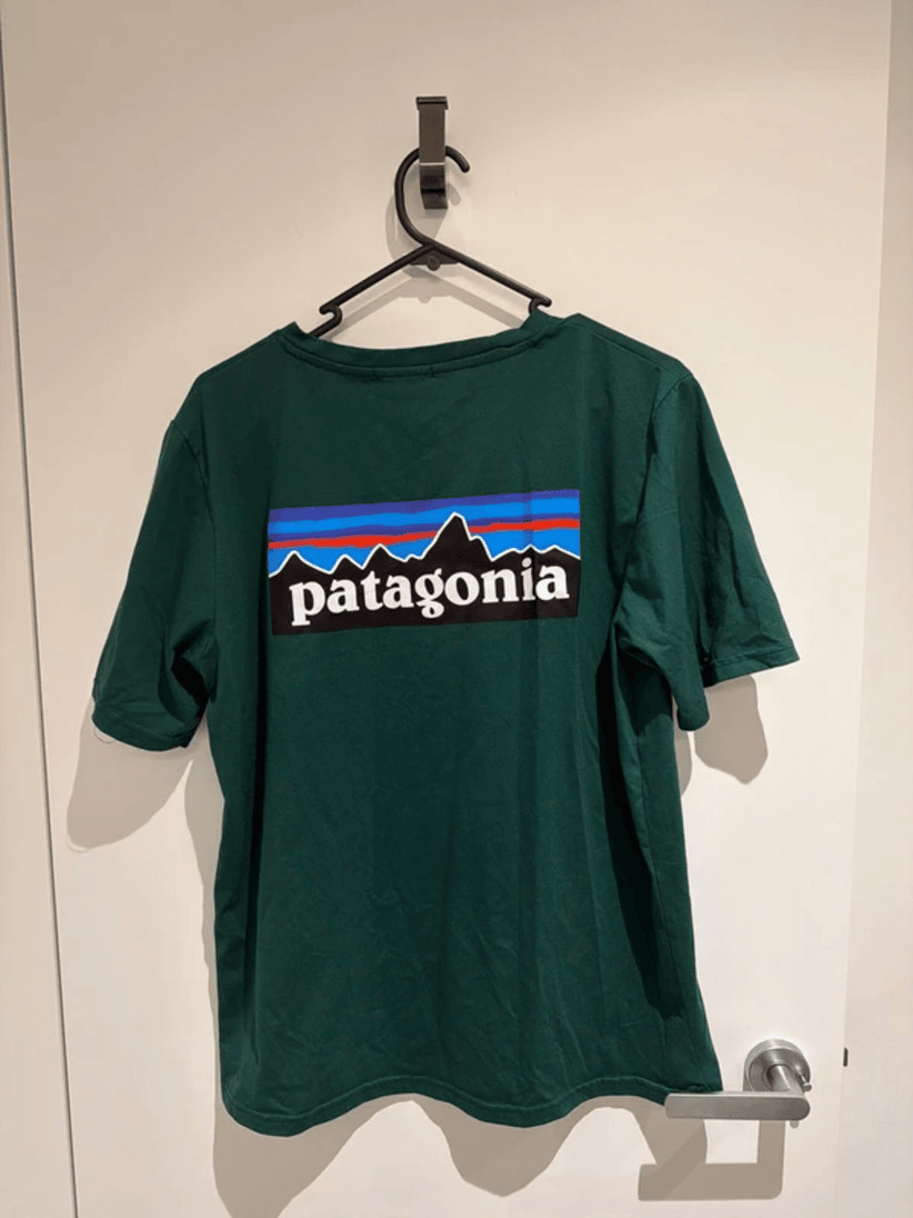 patagonia green t shirt large men patagonia green t shirt large men