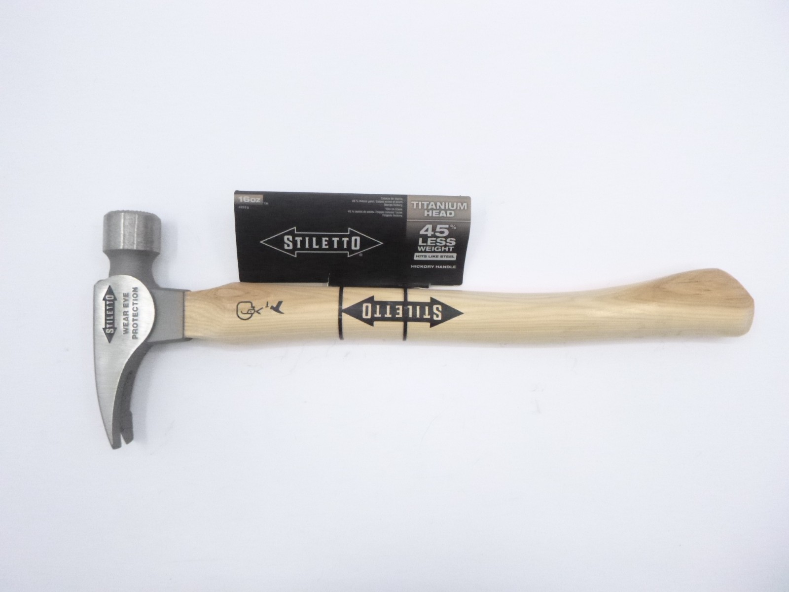 Stiletto 16oz Titanium Milled Face Hammer with 18\ Stiletto 16oz Titanium Milled Face Hammer with 18\