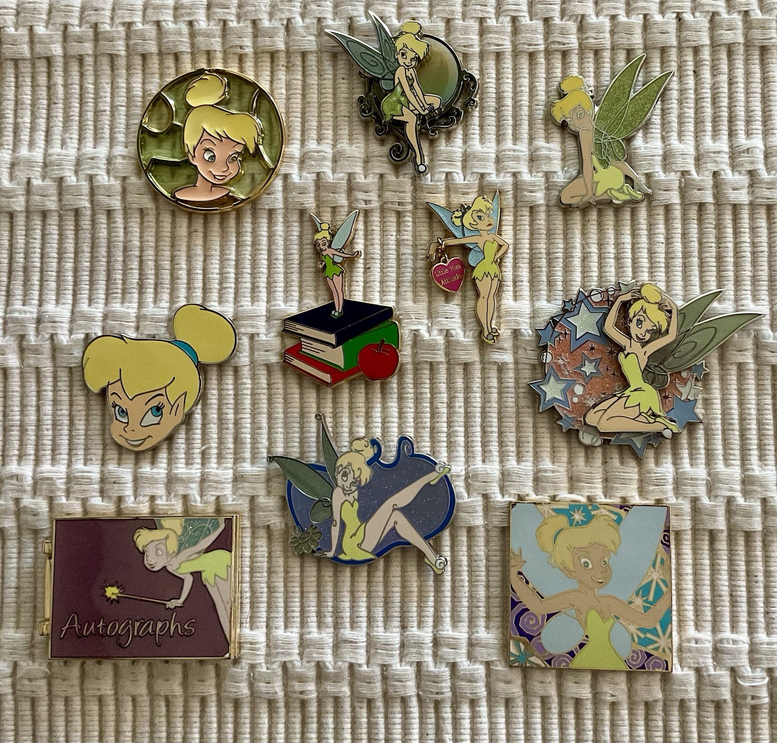 Disney Tinker Bell Pins - Assorted 10 Pins Disney Tinker Bell Pins - Assorted 10 Pins
