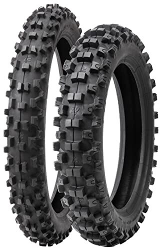 Tusk EMEX T-35 Soft/Inter Terrain Dirt Bike Tire Set 60/100x10 & 70/100x10