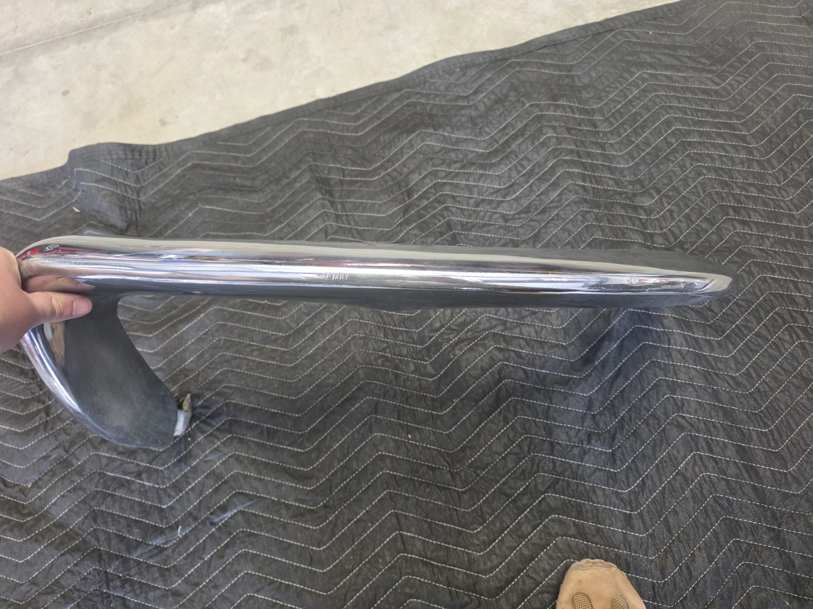 1963-1967 Corvette C2 RH Passenger Side Rear Bumper Chrome 63 64 65 66 67