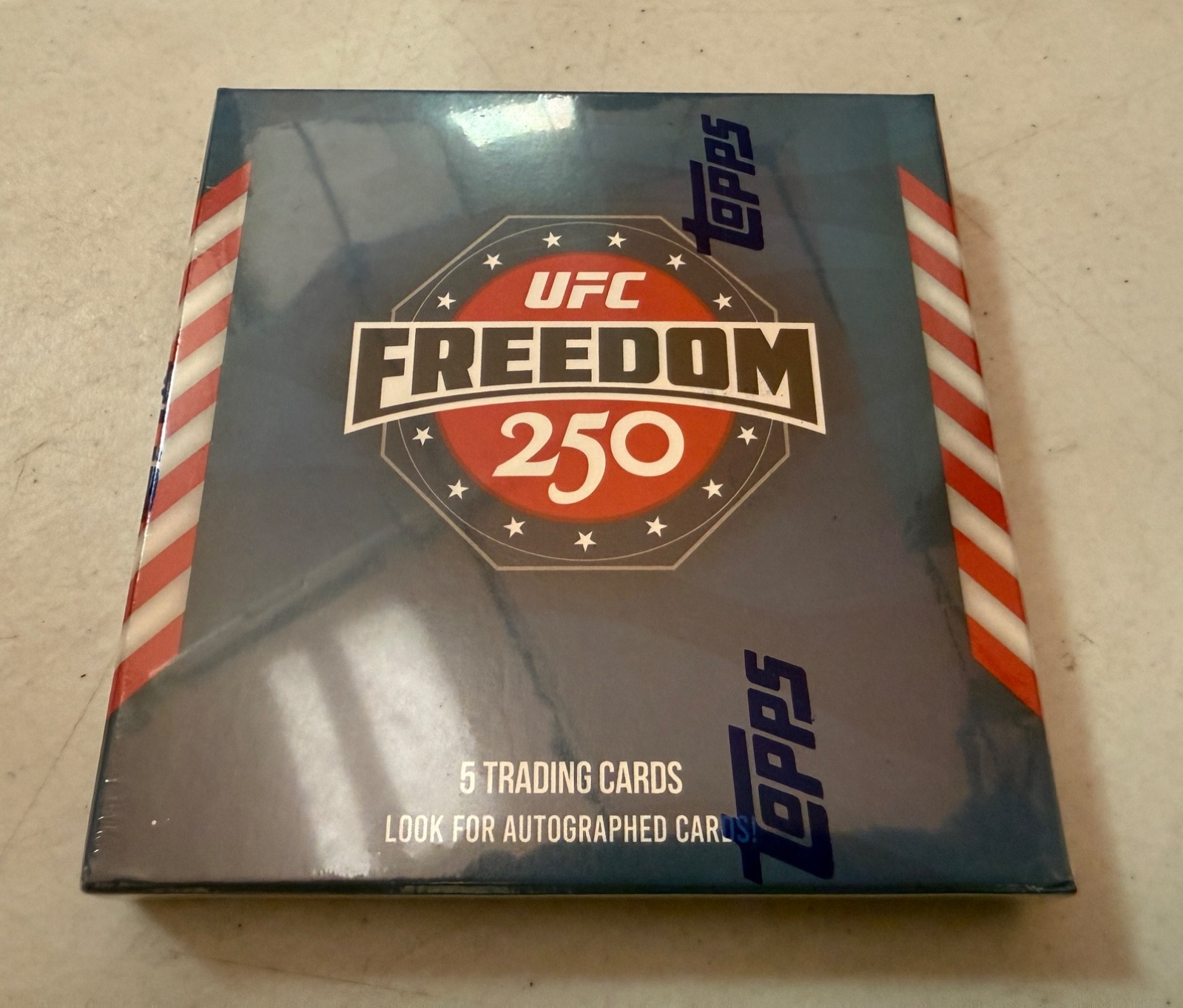 2026 Topps UFC Freedom 250 HOBBY BOX 5 Cards Factory Sealed 1 HIT- QTY AVAILABLE 2026 Topps UFC Freedom 250 HOBBY BOX 5 Cards Factory Sealed 1 HIT- QTY AVAILABLE