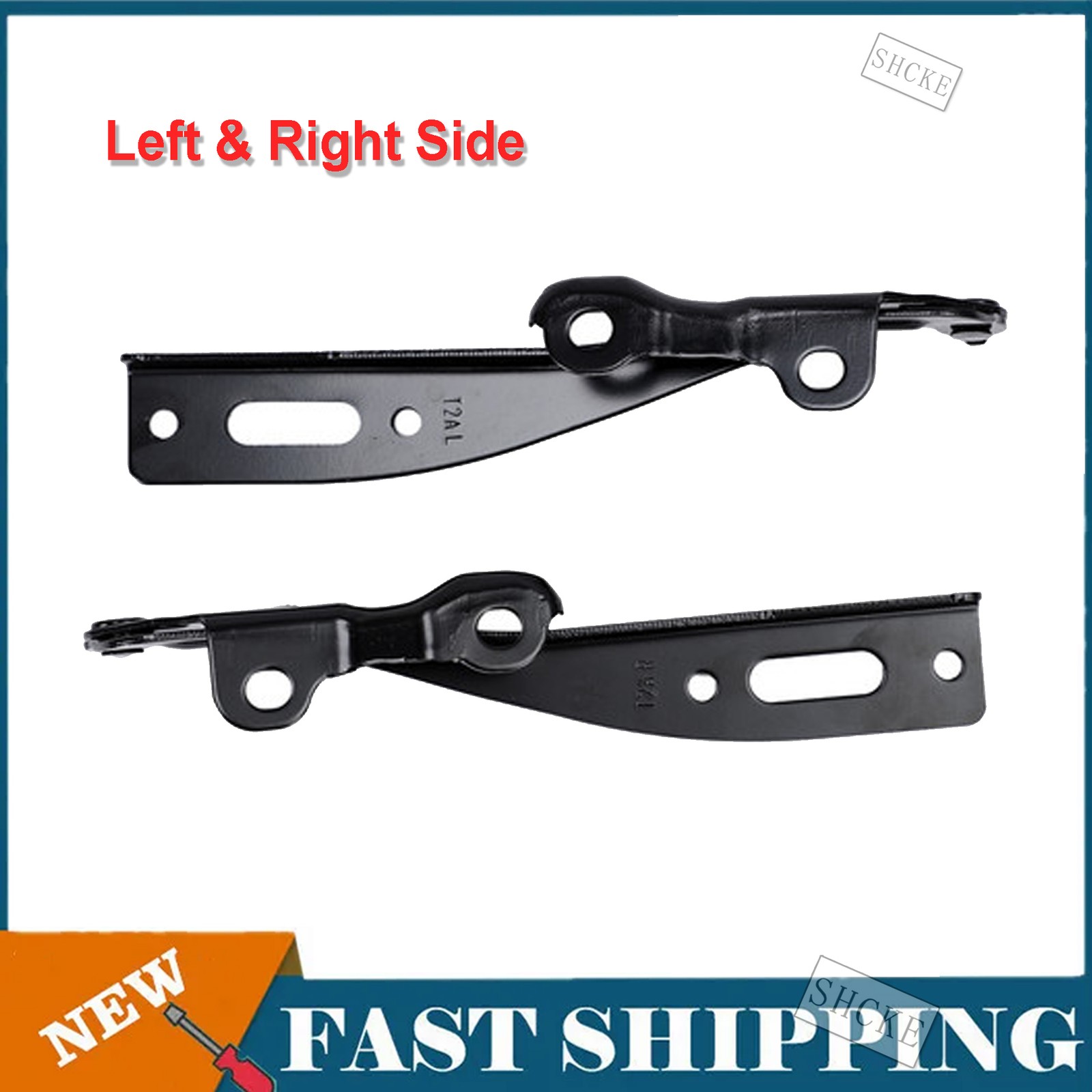 Pair 2X Car Hood Hinges Driver Passenger Side for Honda Accord 2013 - 2017 Sedan